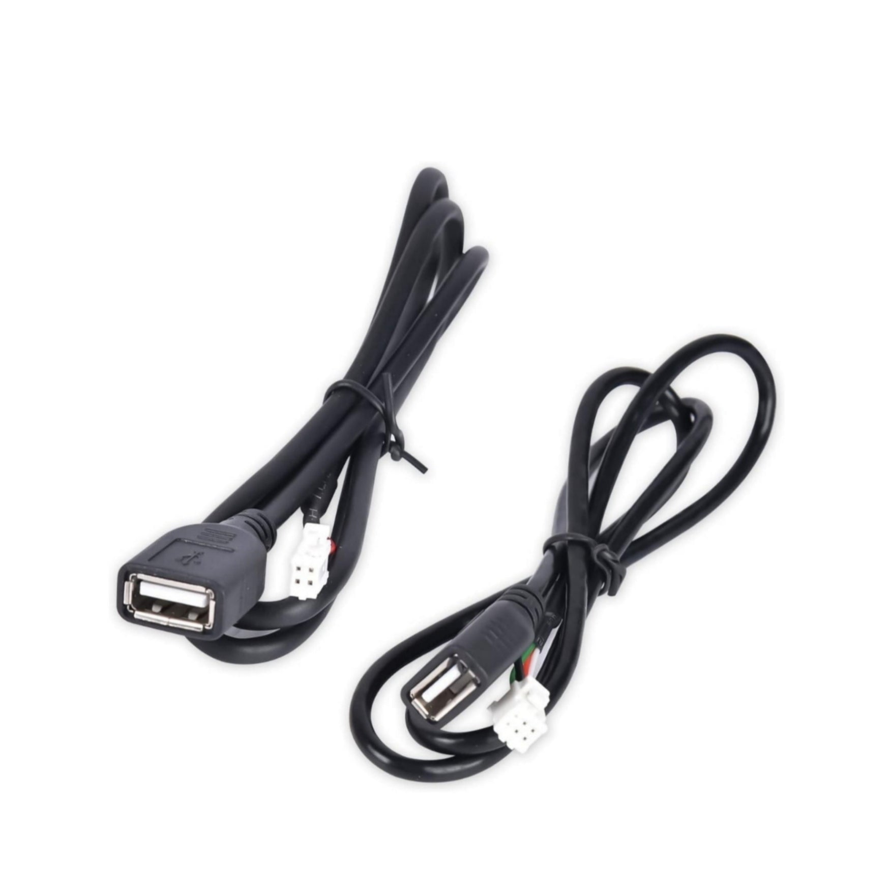 USB Cable Adapters 2PCS - For Cars, 4 Pin and 6 Pin Suitable for Android Car Radios, USB Adapter