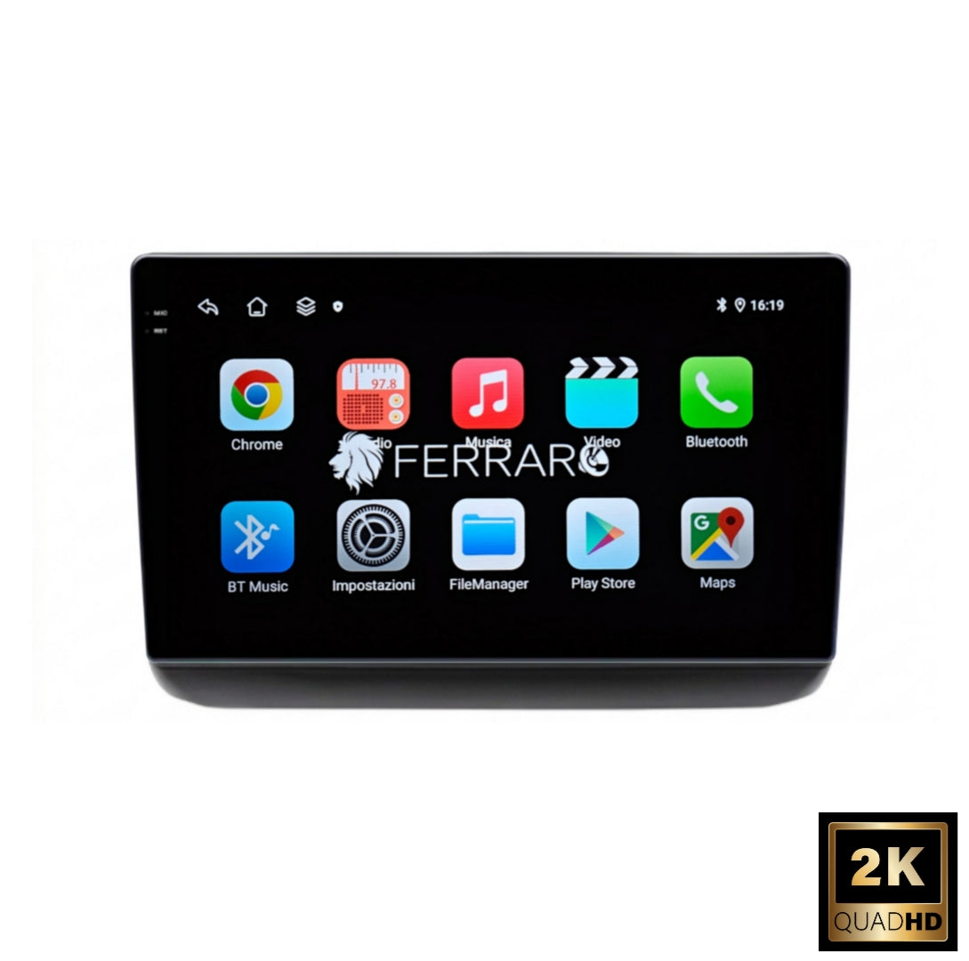 Autoradio per Jeep Grand Cherokee (WK2) Restyling (2014-2021) 9" 2K, Android, Bluetooth, CarPlay, Android Auto, 12/256GB Ram