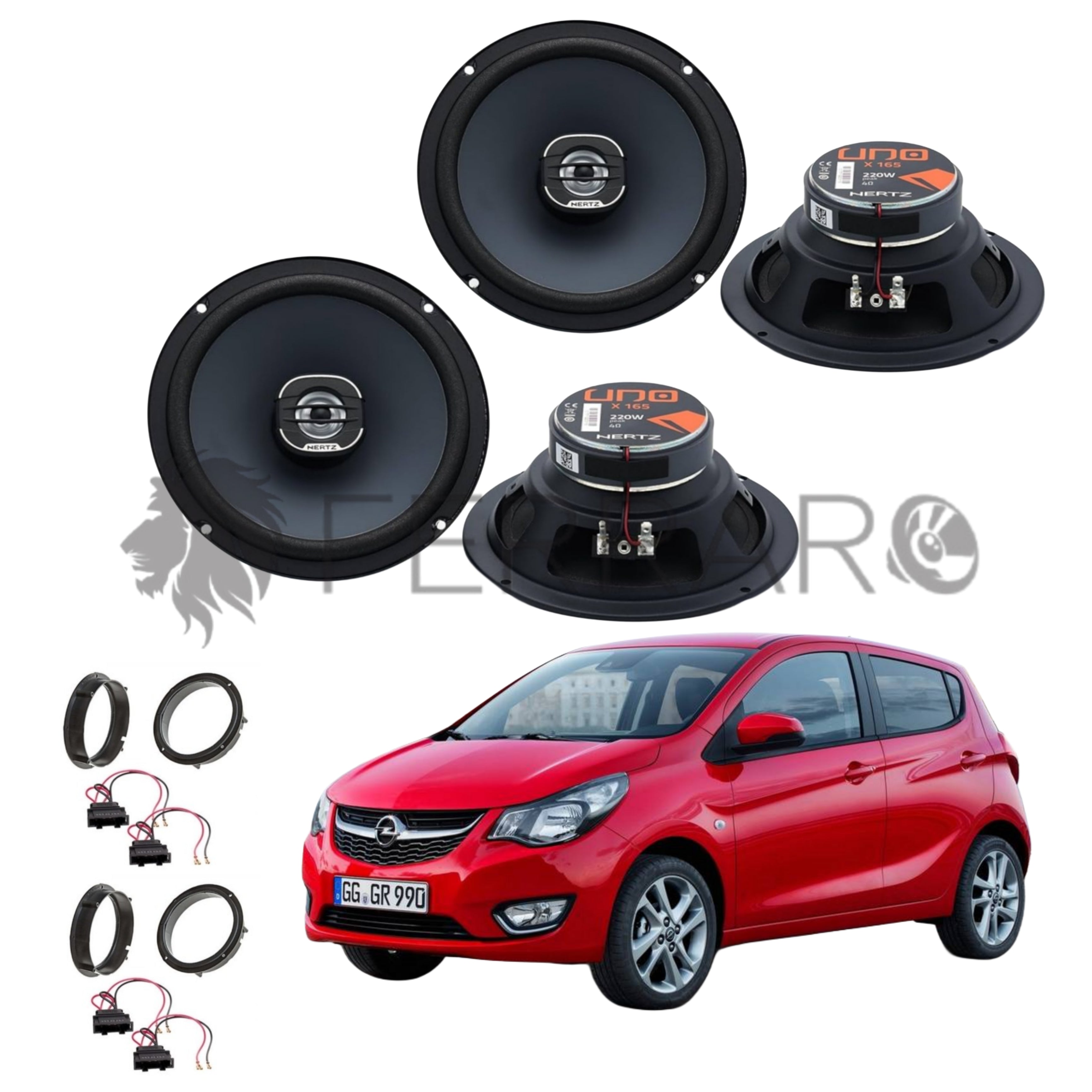 Hertz Kit 4 Casse | X 165 | Ant/Post | Opel Karl