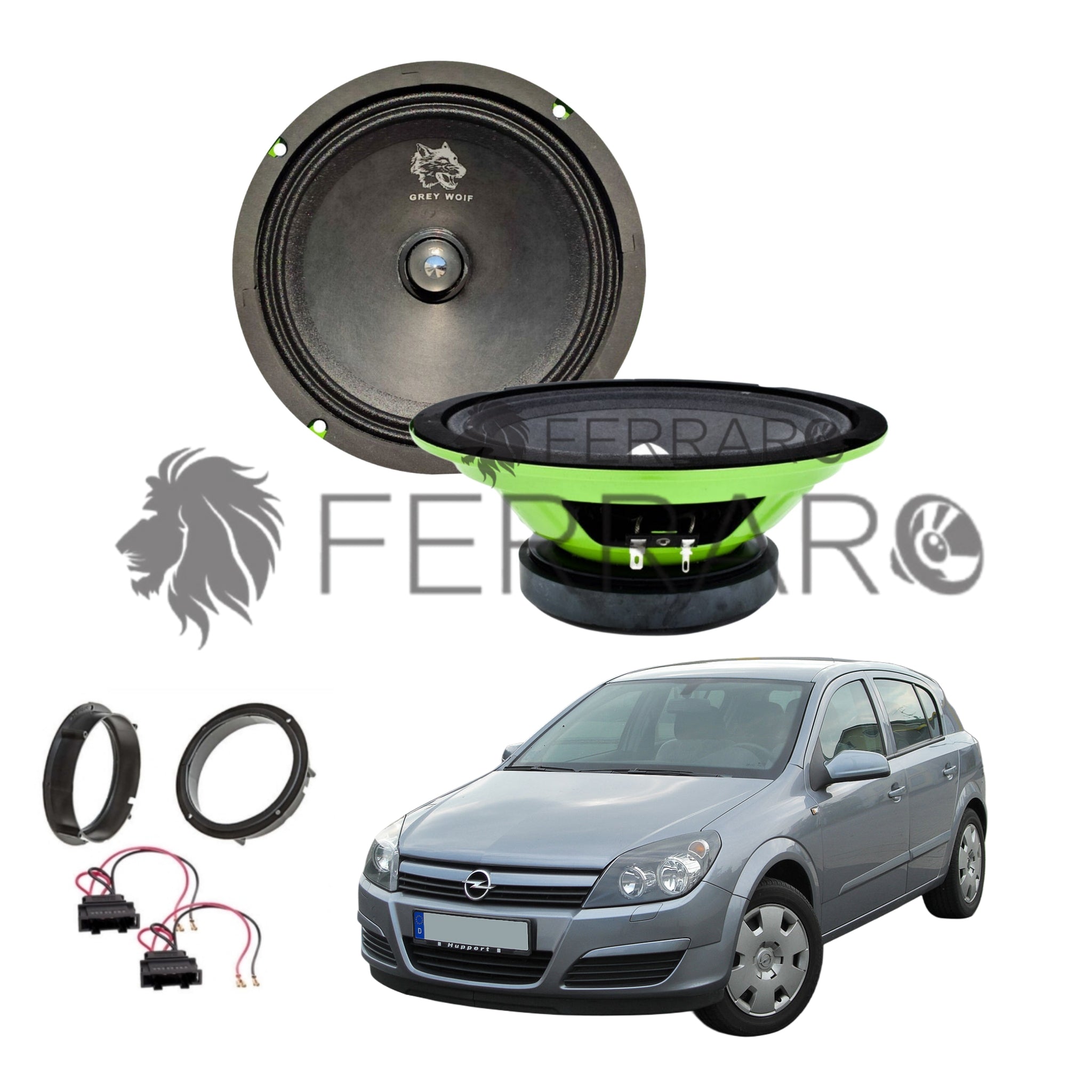 FerraroStore Kit 2 Altoparlanti | PV165.3 | Ant o Post | Opel Astra H