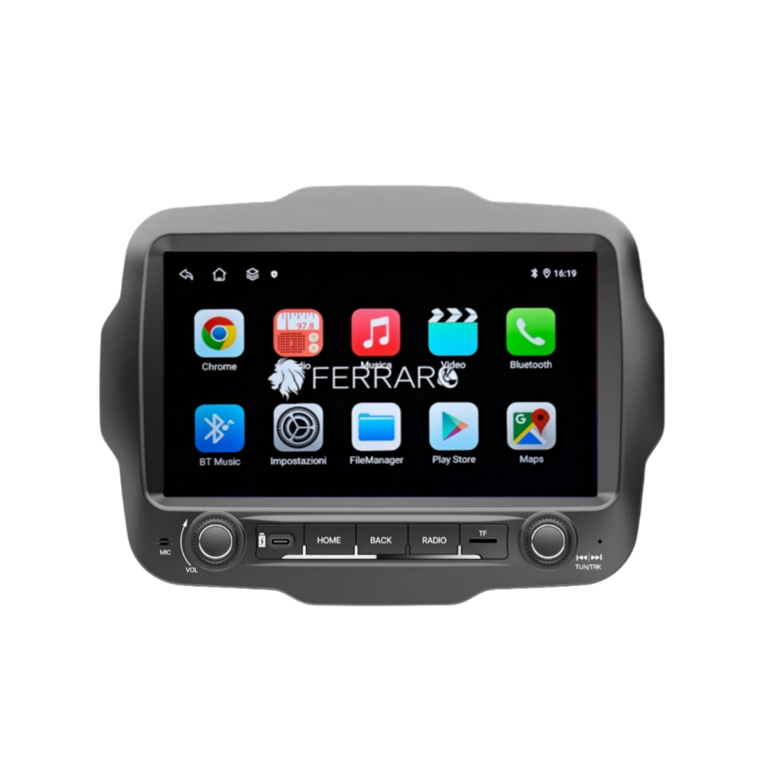 Autoradio per Jeep Renegade 9", Android, Bluetooth, CarPlay, Android Auto, 4/64GB Ram