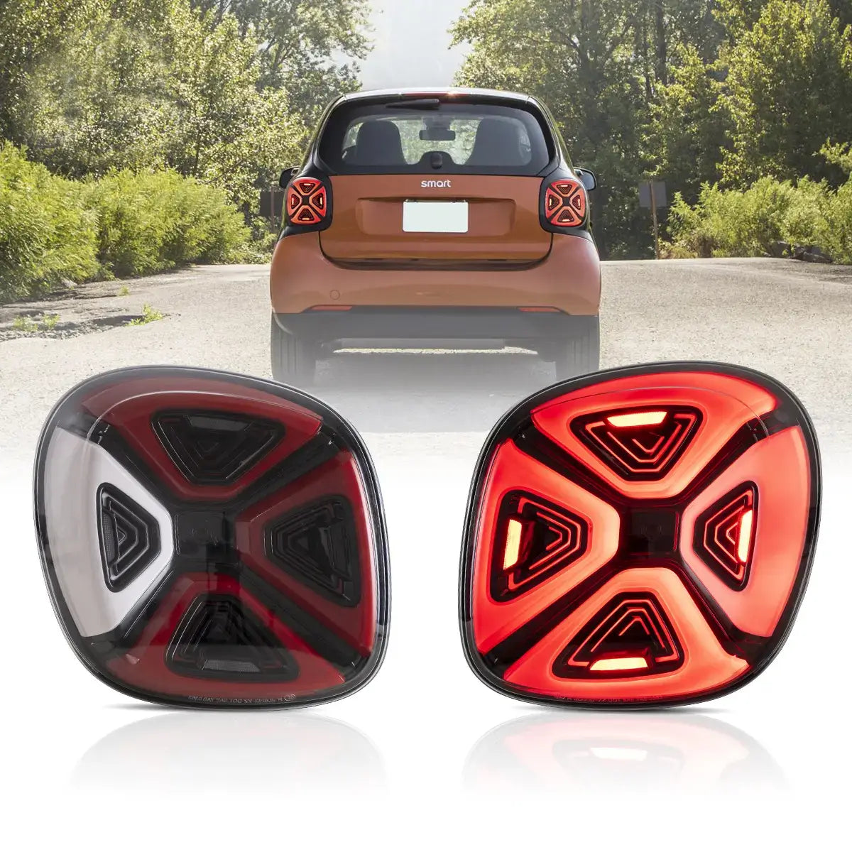 Fanali Posteriore Completo per Smart 453 (2015-2021) a LED