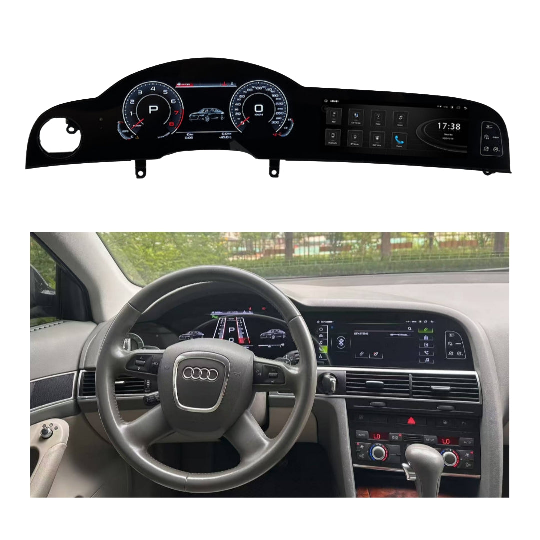 Autoradio e Virtual Cockpit per Audi A6 C6 (2004-2011) 23.5" Android, Bluetooth, CarPlay, Android Auto, 6/128GB Ram