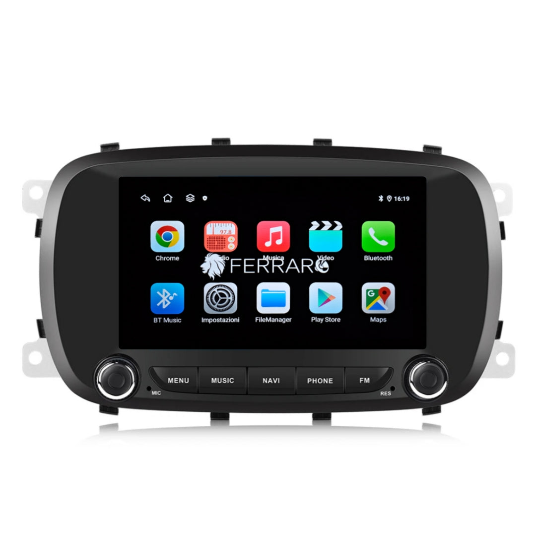 Autoradio per Fiat 500x 7" | 2014-2020 | Android | Bluetooth | CarPlay | Android Auto | 2/64GB Ram