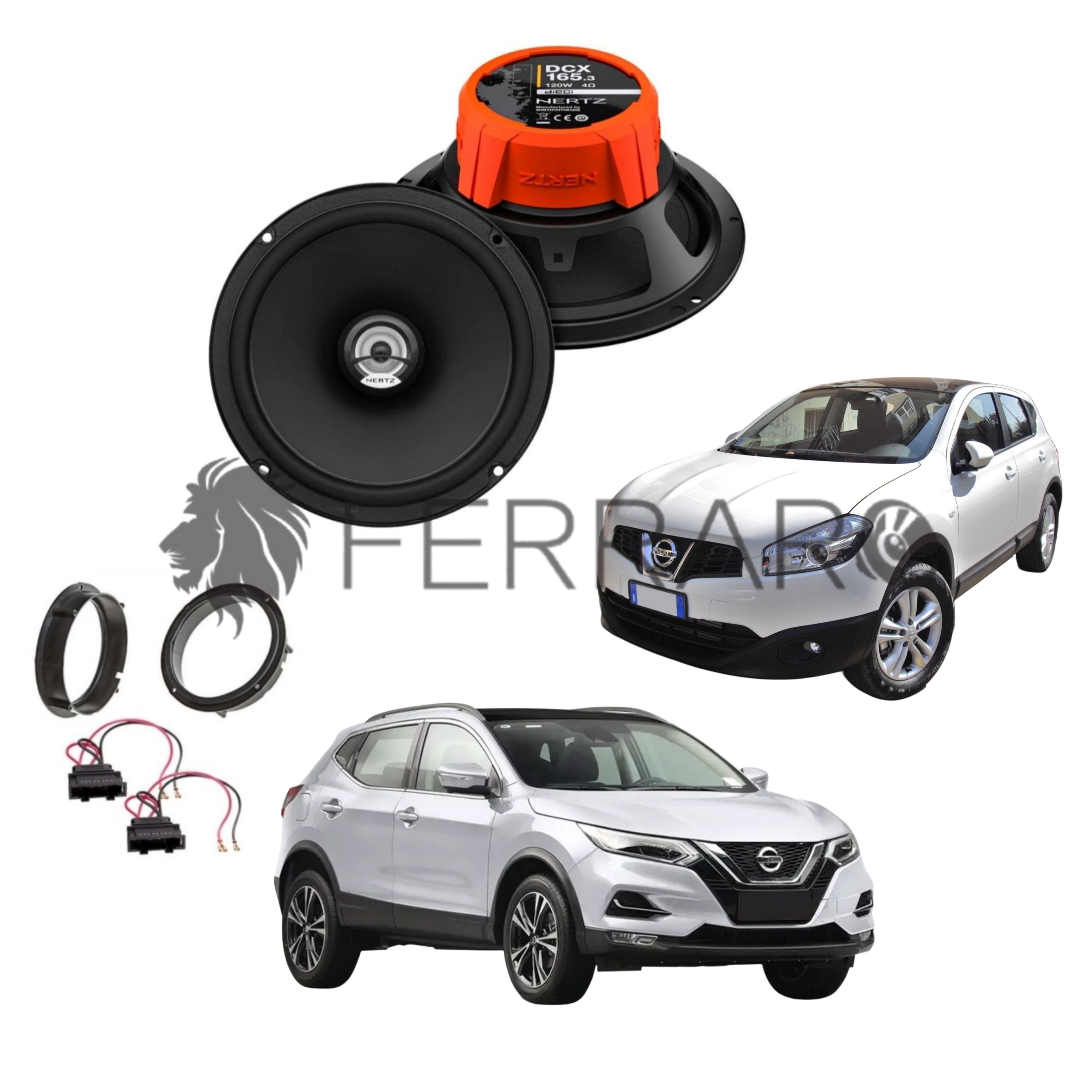 Hertz Kit 2 Casse | DCX 165.3 | Posteriori | Nissan Qashqai