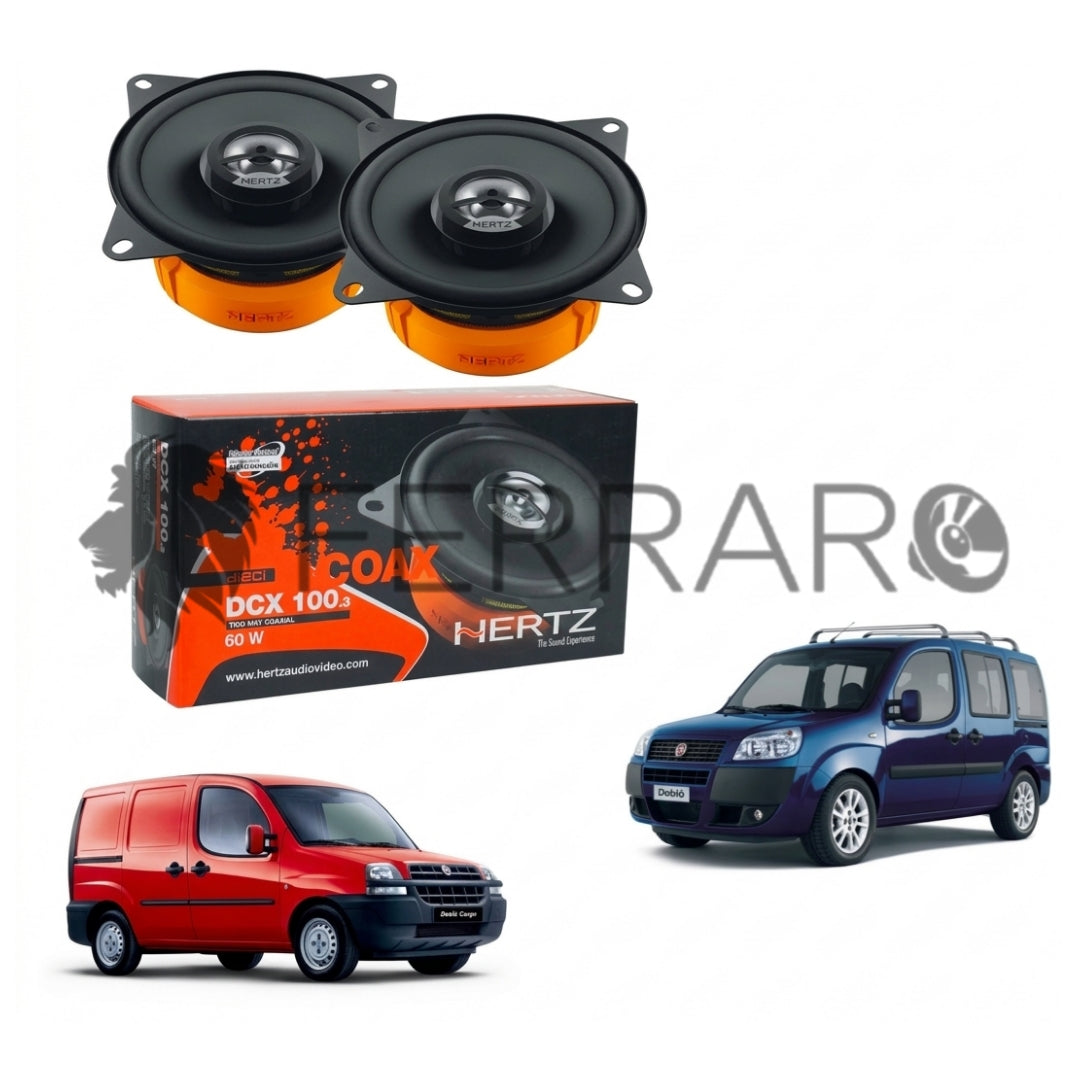 Hertz Kit 2 Casse, DCX 100.3, Anteriori, Fiat Doblò