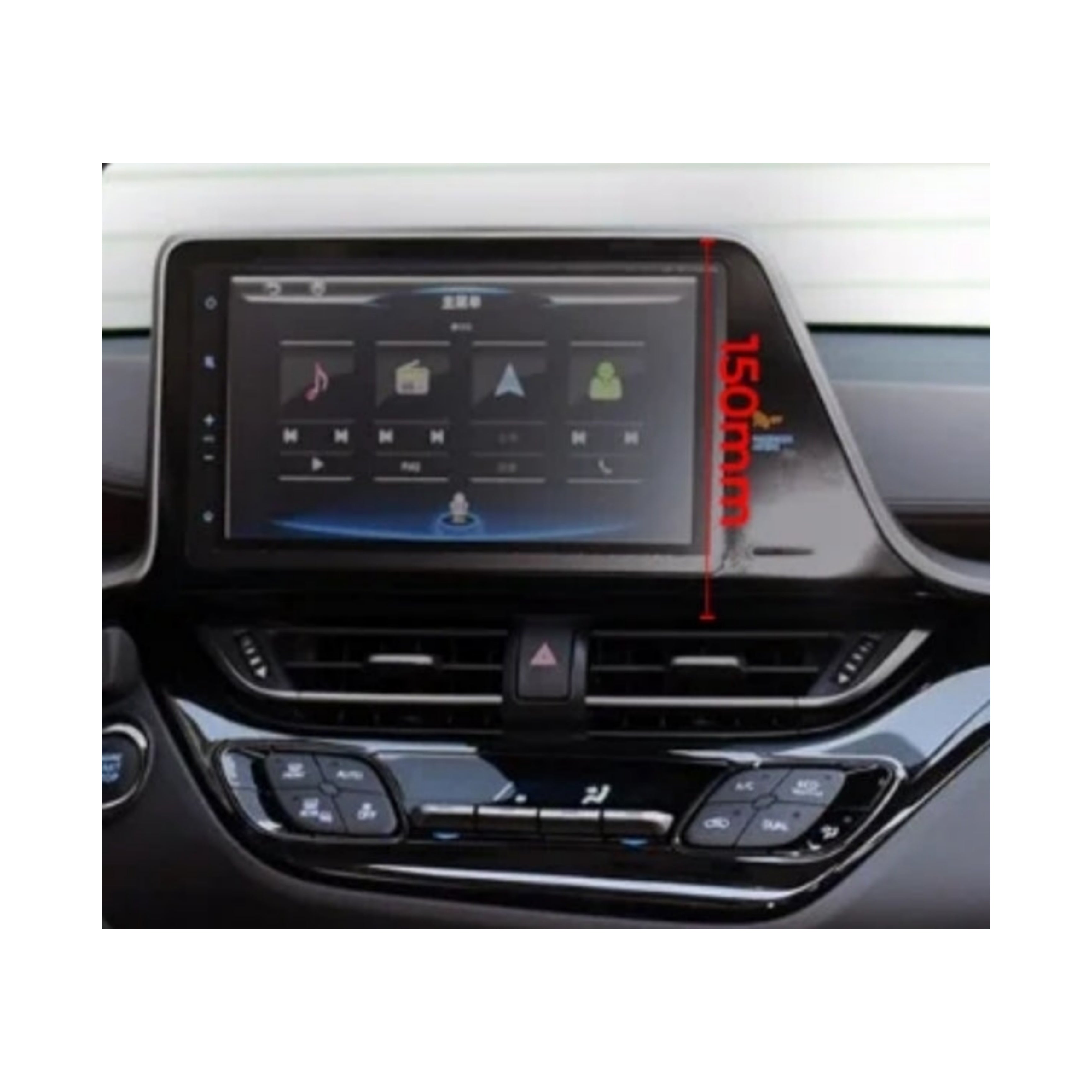 Autoradio per Toyota CHR C-HR 9" 2K | 2016-2022 | Android | Bluetooth | CarPlay | Android Auto | 12/256GB Ram