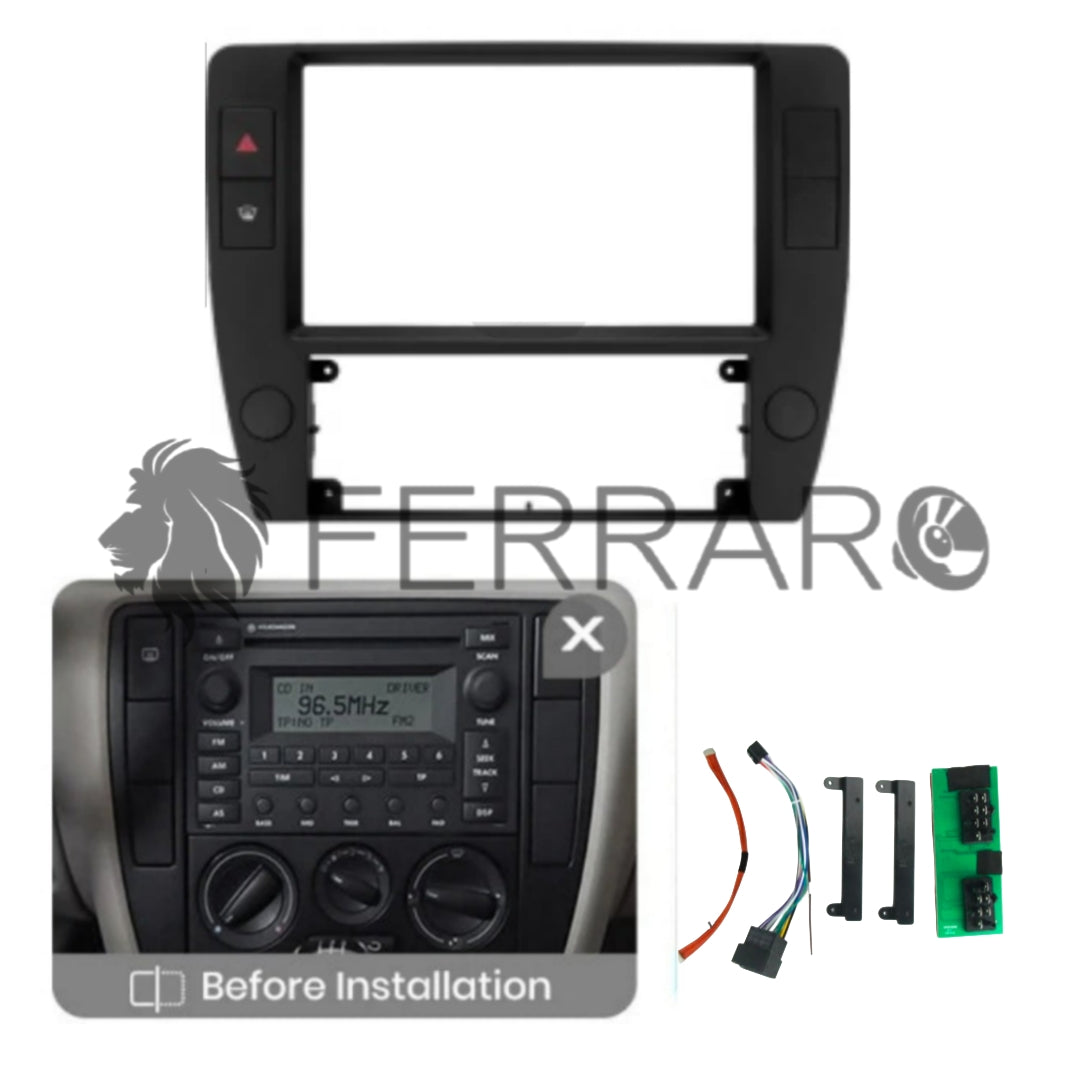 Kit Montaggio Autoradio 9"Pollici Volkswagen Passat B5 (1996-2005) Mascherina, Cablaggio Autoradio Android
