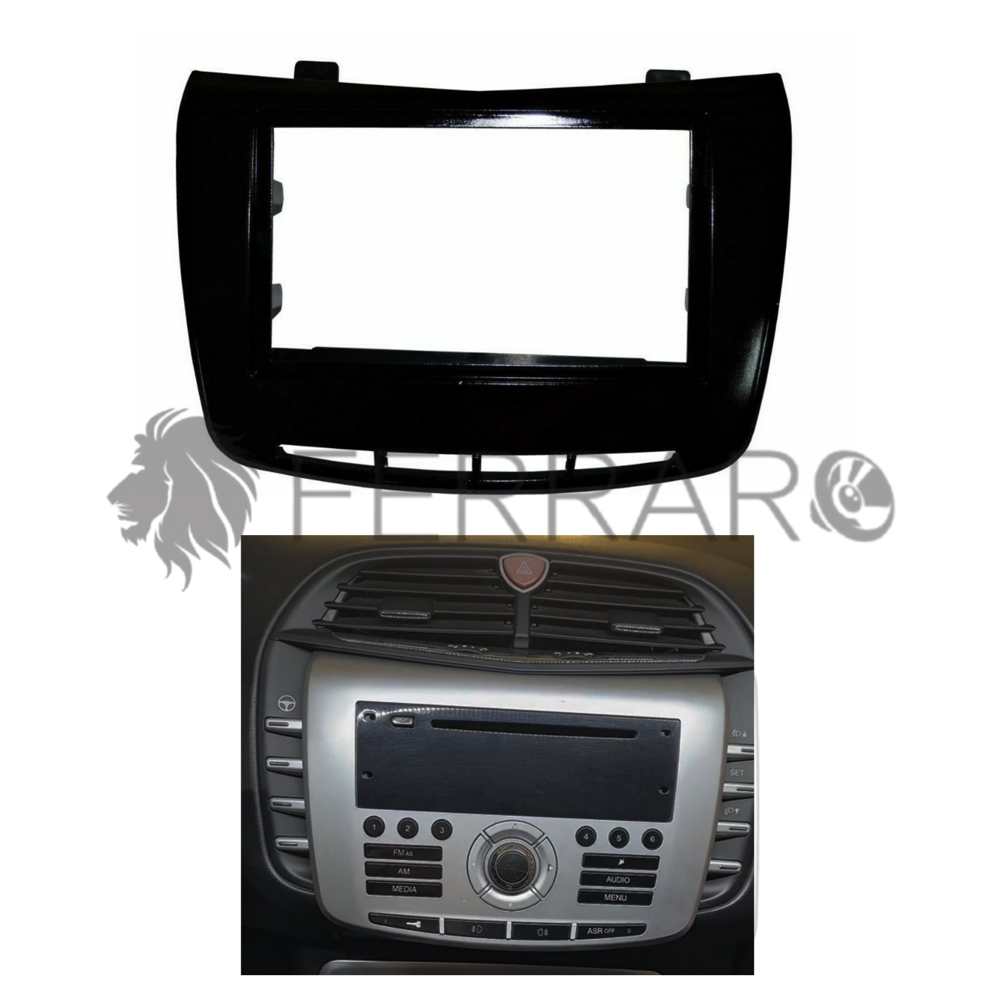Mascherina 2DIN con Cornice | Lancia Delta dal 2009>