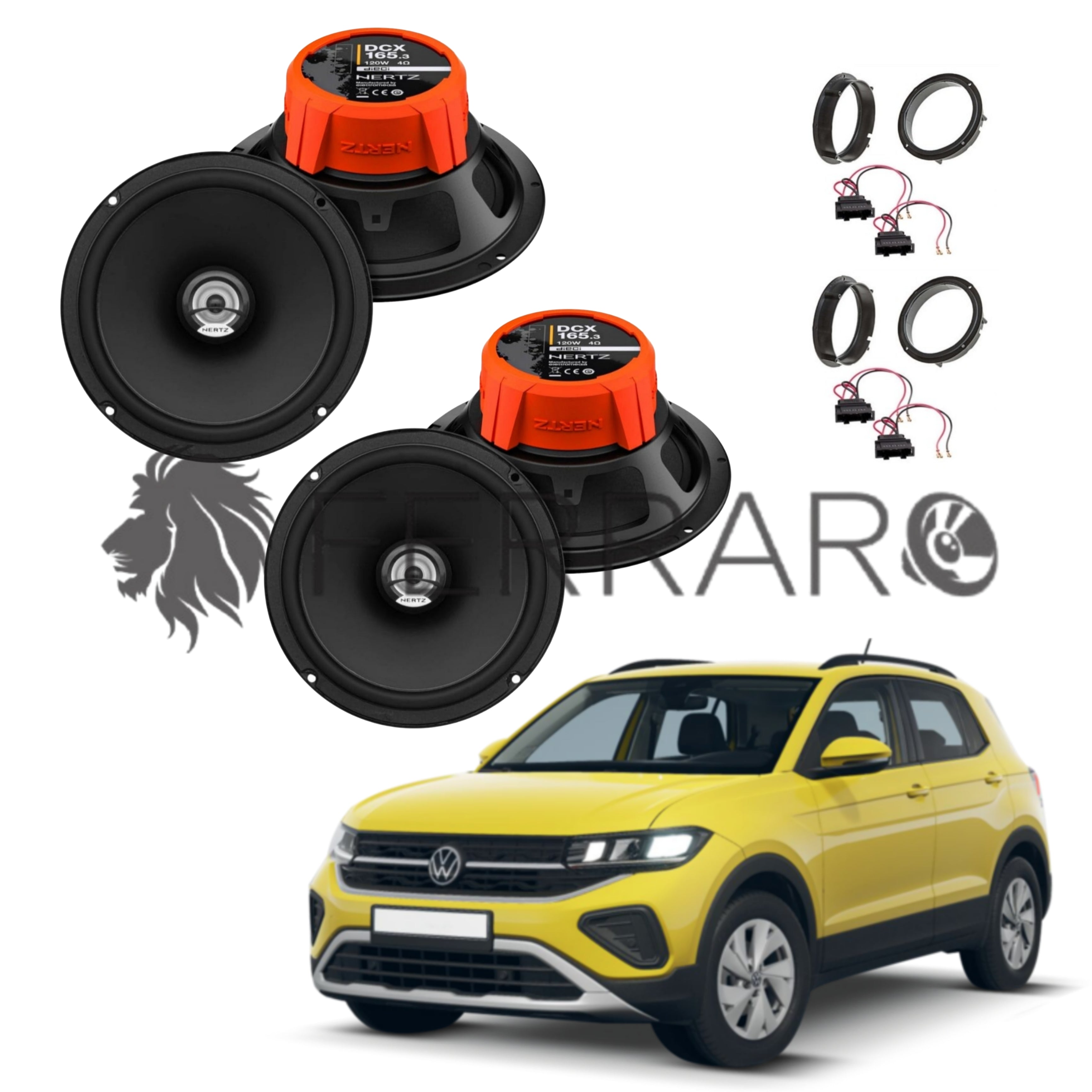 Hertz Kit 4 Casse | DCX 165.3 | Ant/Post | VW T-Cross (Dal 2018>)