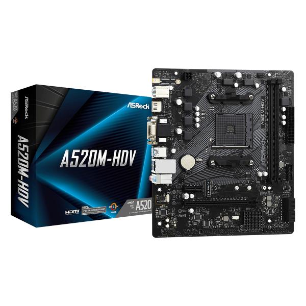 Asrock A520M-HDV | Presa AM4, Micro ATX