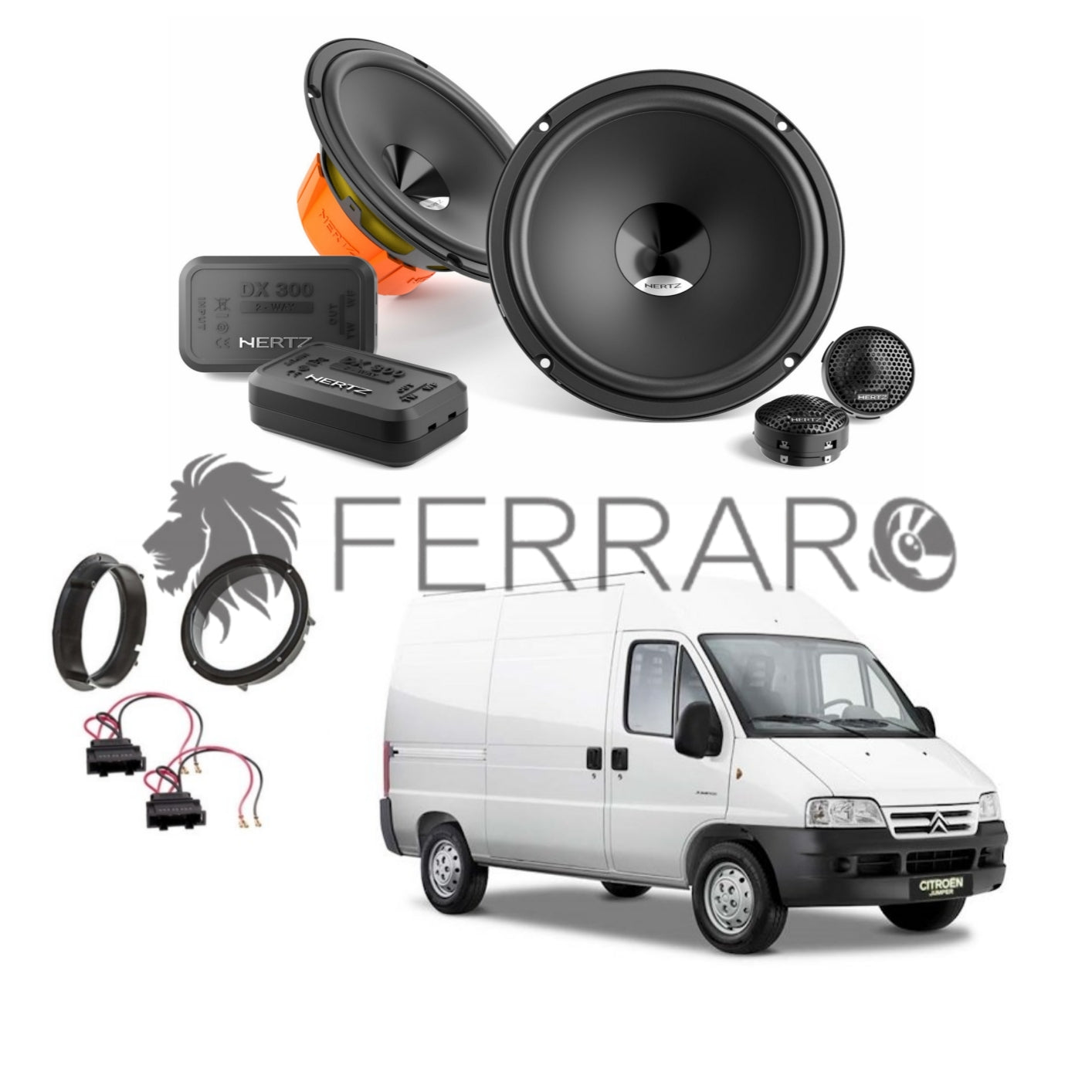 Kit 2 Altoparlanti Hertz JEEP RENEGADE Anteriori/Posteriori DCX 690.3 Kit 2 Altoparlanti Hertz JEEP RENEGADE Anteriori/Posteriori DCX 690.3