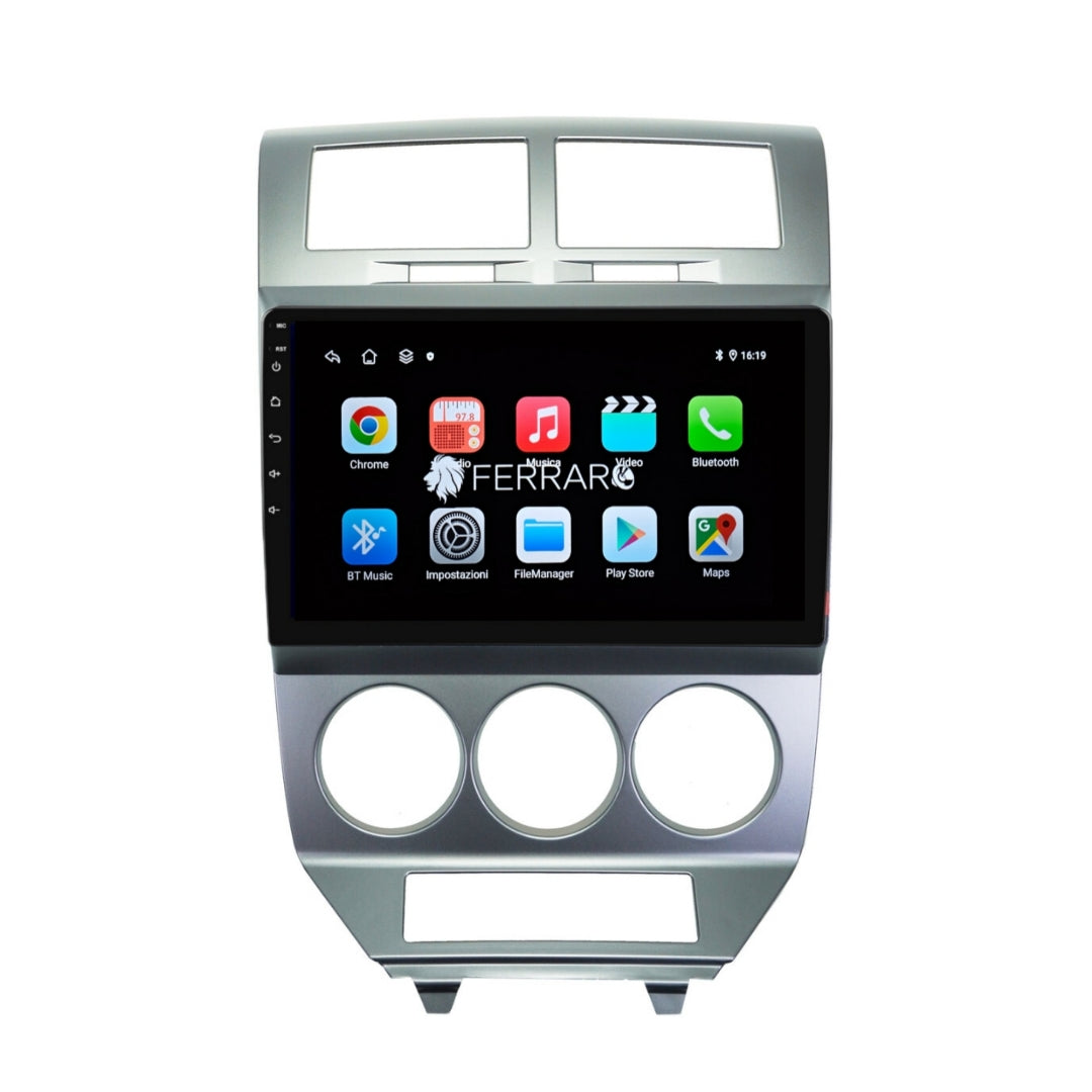 Autoradio per Jeep Compass Patriot 10.1" | 2007-2009 | Android | Bluetooth | CarPlay | Android Auto | 2GB/4GB/8GB Ram