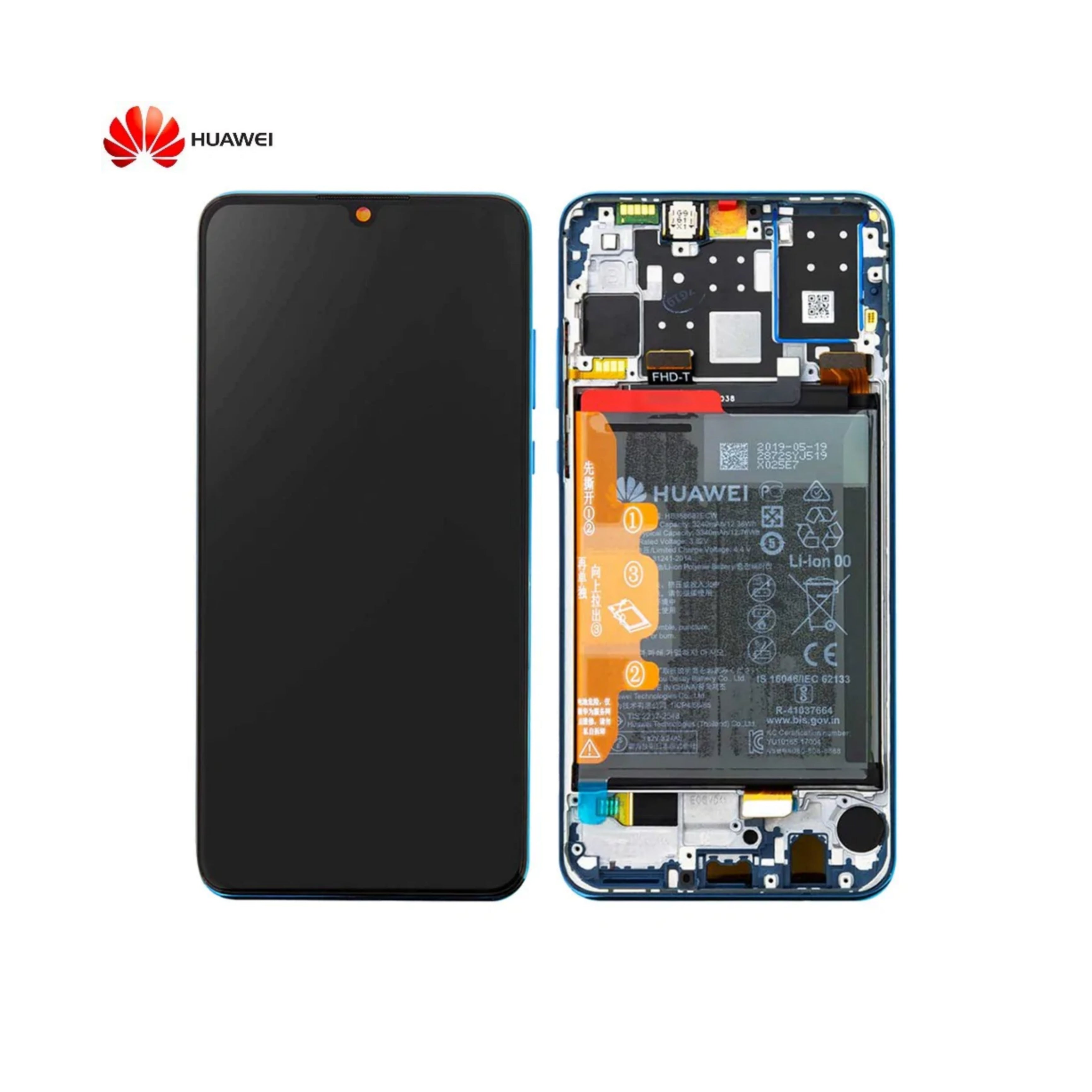 Huawei Display Originale | P30 Lite 2019, Blue Peacock