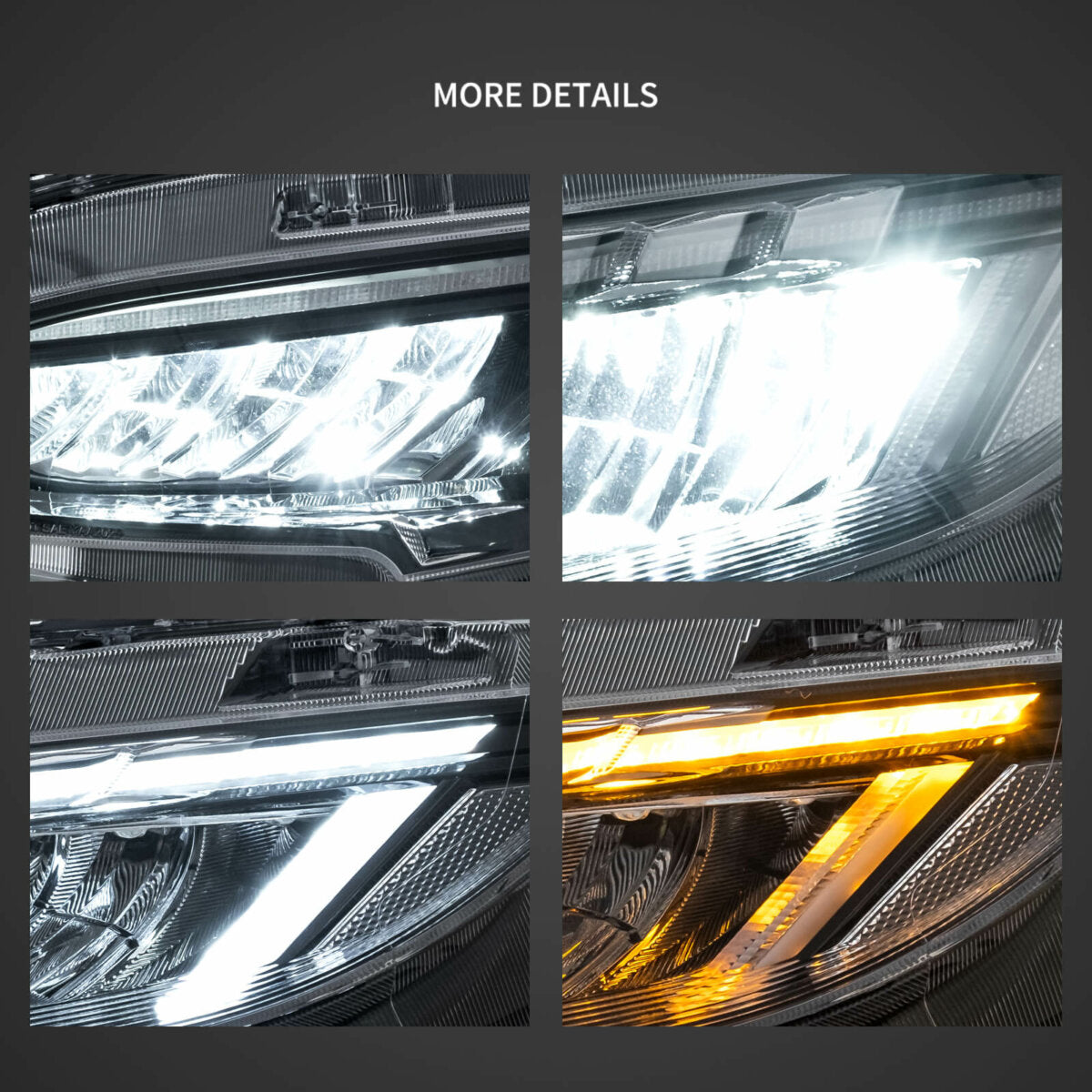 Fanali Anteriore Completo per Honda Civic 10ª (2016-2021) a LED