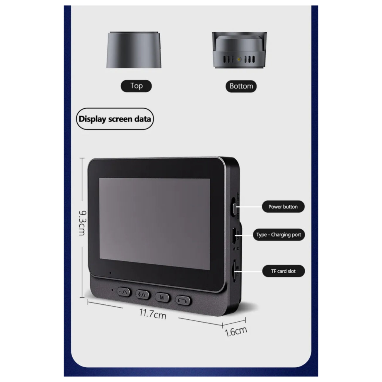 Videocitofono Smart Wifi, Audio, Monitor 4.3", Batteria Ricaricabile