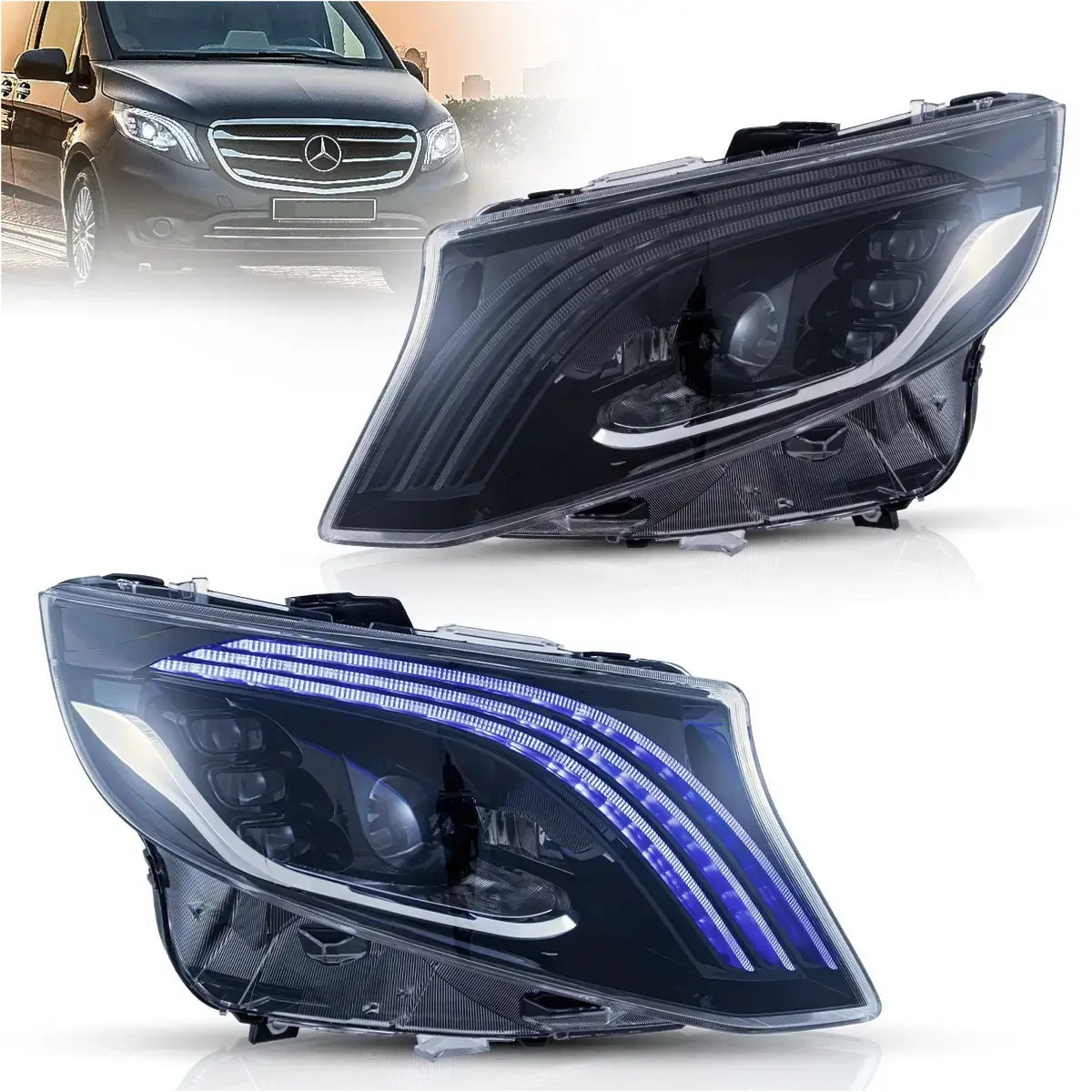 Fanali Anteriore Completo per Mercedes Vito W447 (2016-2023) a LED