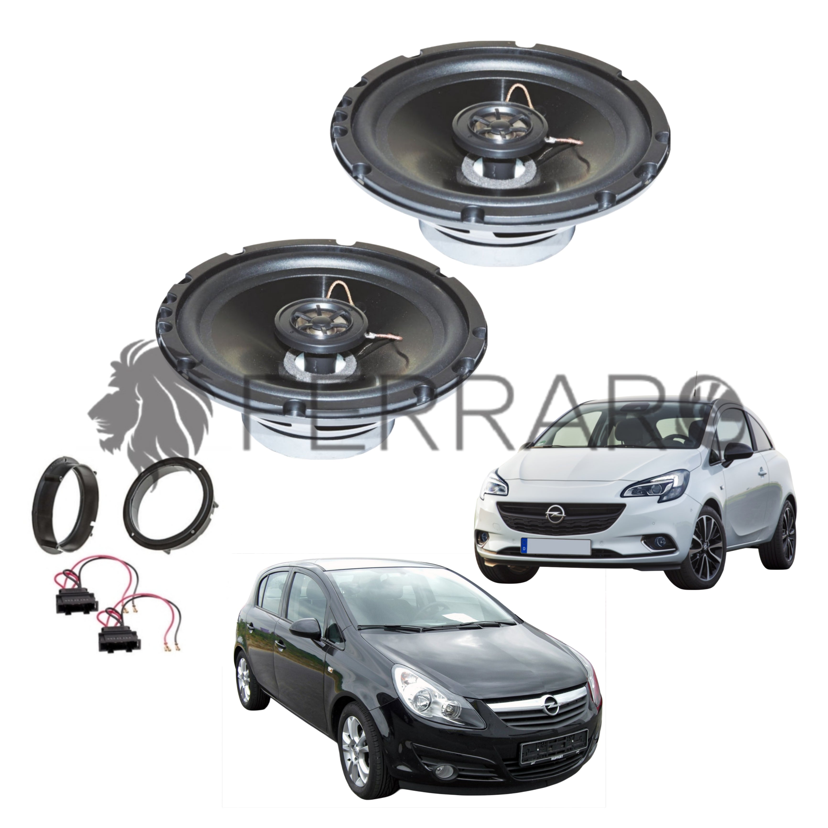 FerraroStore Kit 2 Altoparlanti | ASC-652PC | Anteriori | Opel Corsa D, E (2006-2019)