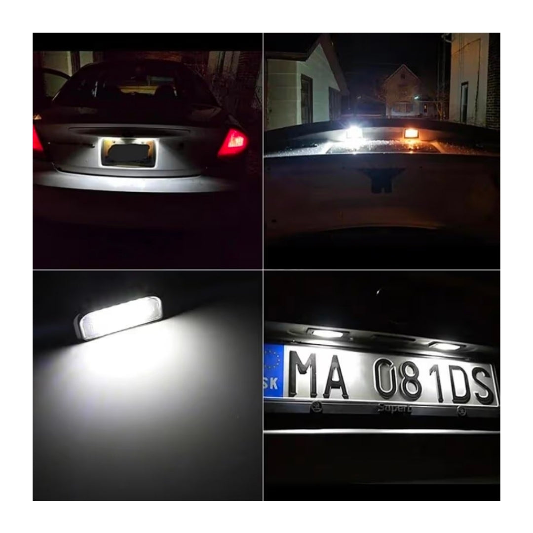 Set Luci Targa a Led per Mercedes-Benz W203, R230, W209 (2001-2010), Plug and Play