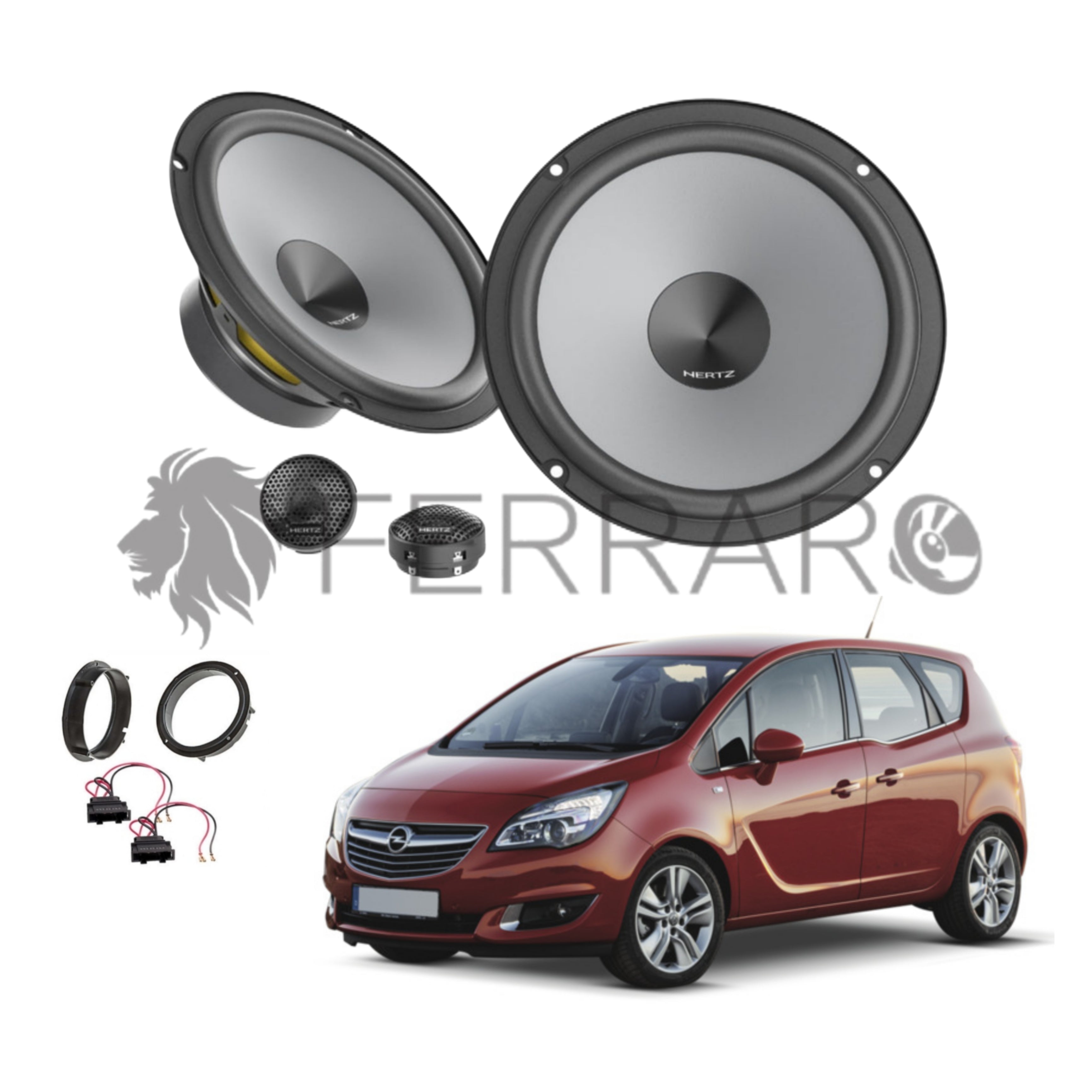 Hertz Kit 4 Casse | K 165 | Anteriori | Opel Meriva B (2010-2017)
