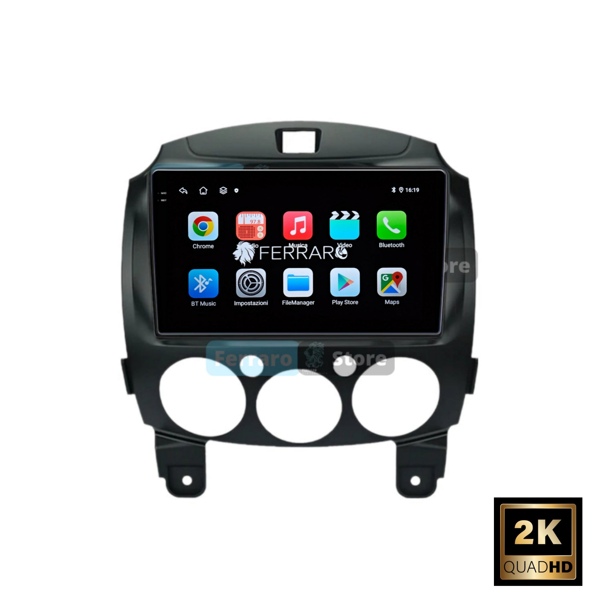 Autoradio per Mazda 2 9" 2K | 2007-2014 | Android | Bluetooth | CarPlay | Android Auto | 12/256GB Ram