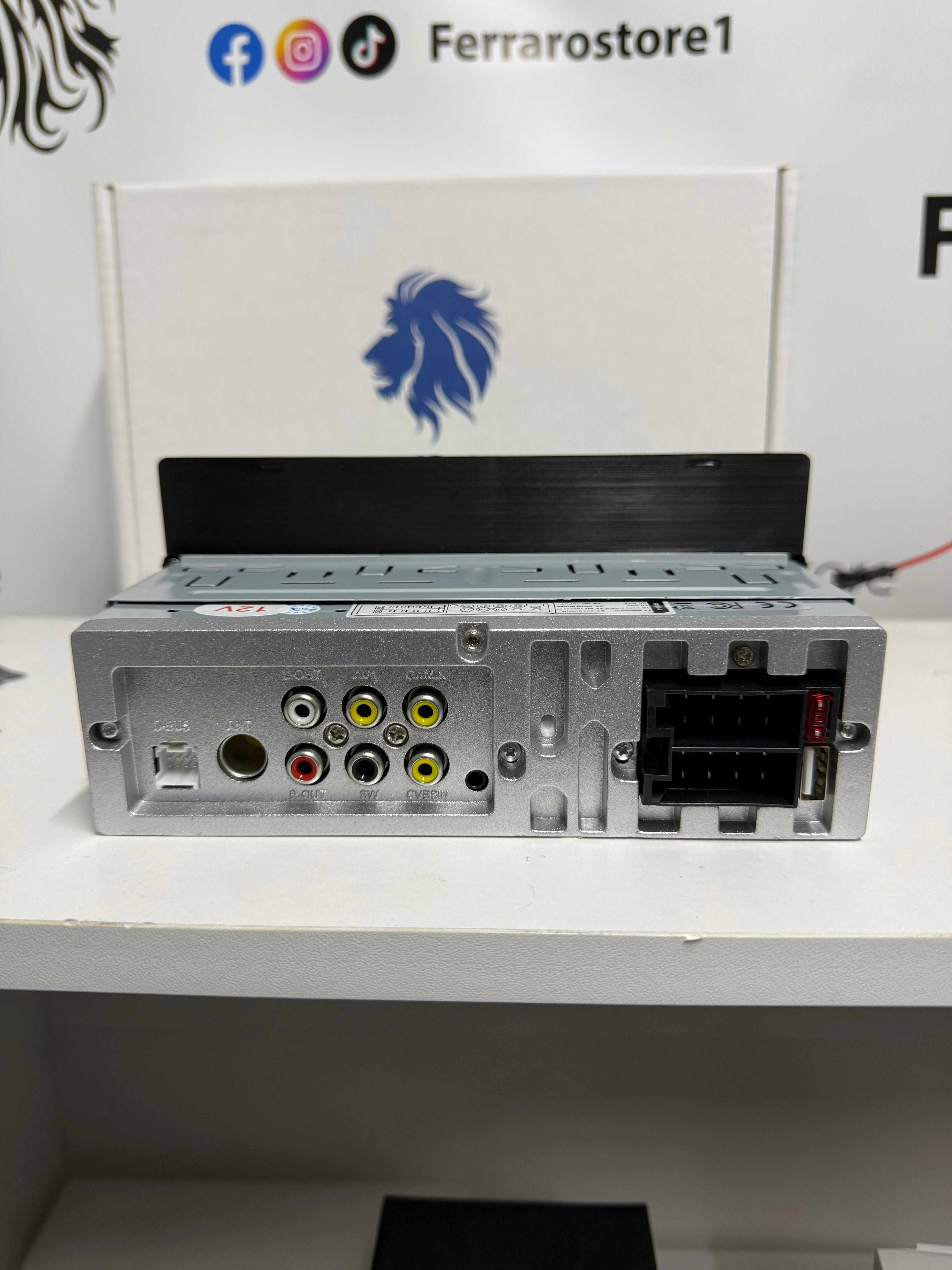 Autoradio Universale Fisso, 1Din 6.9"Pollici, Bluetooth, CarPlay, Android Auto