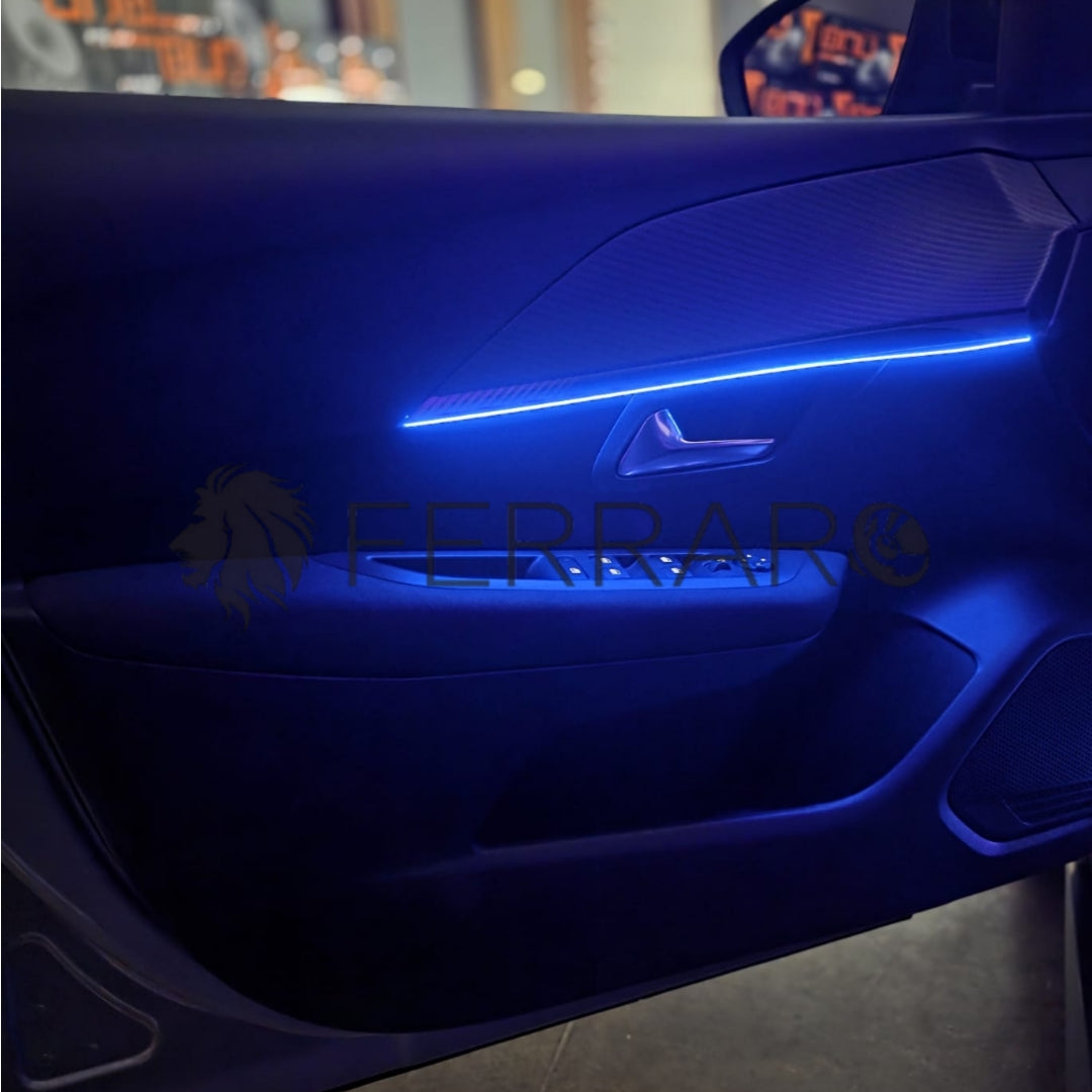 Ambient Light per Peugeot 208 2ª, dal 2019> | Universale | Luci Ambiente con Comando da App | RGB Led Interior | Led Dinamico