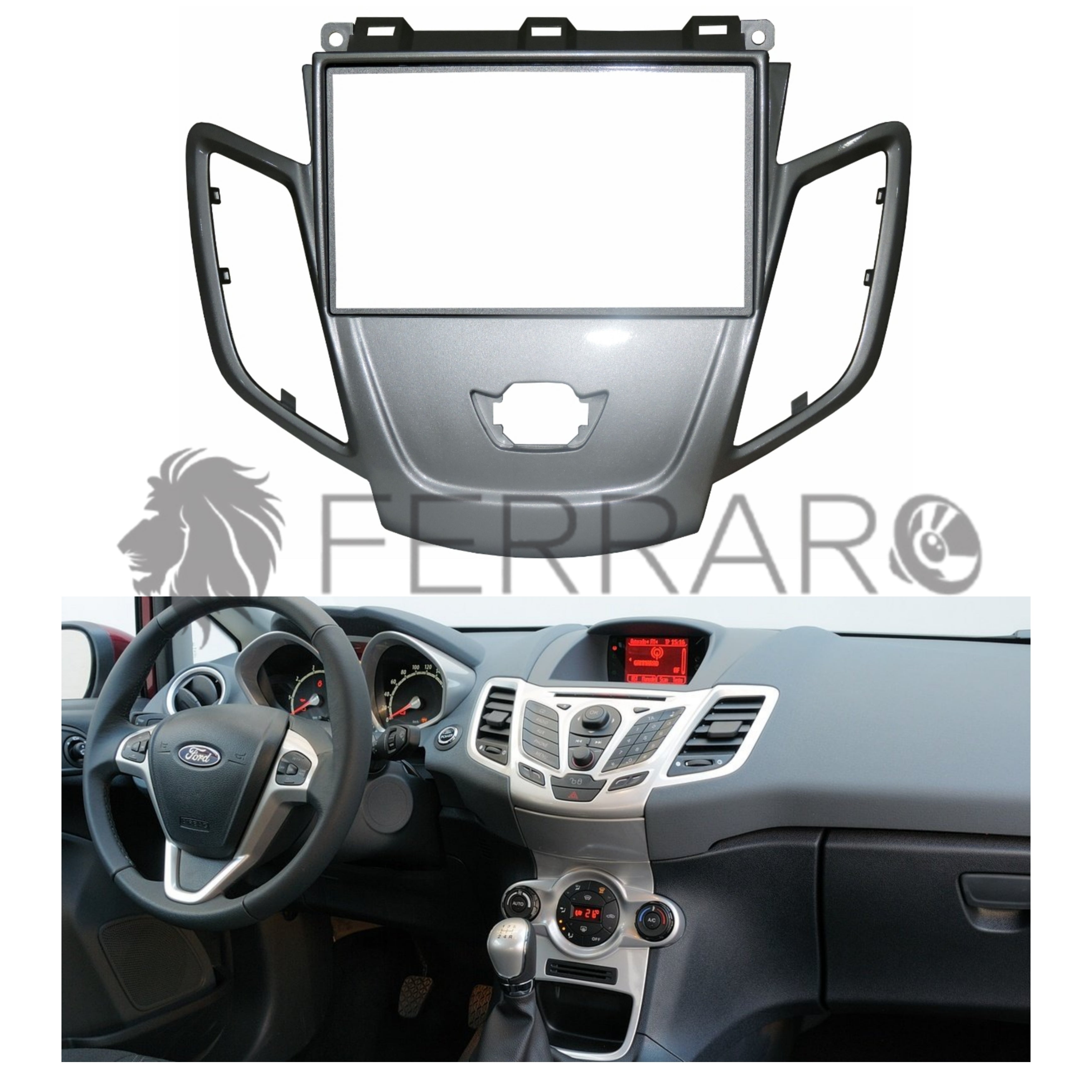 Mascherina 2DIN con Cornice | Ford Fiesta (2009-2017)
