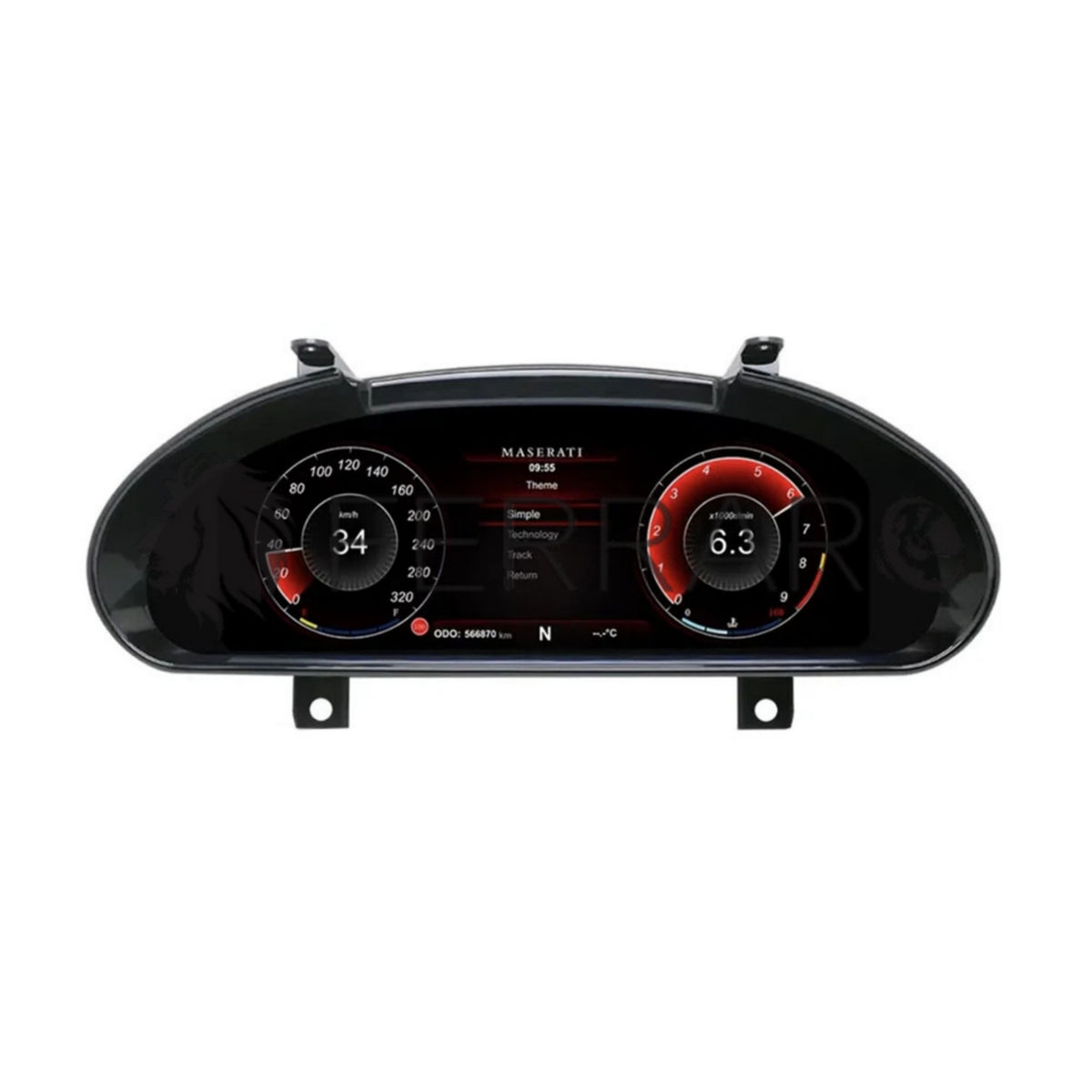 (PRENOTA) Virtual Cockpit 12.3" per Maserati Gran Turismo (2007-2019), HD Ultra, CarPlay e Android Auto