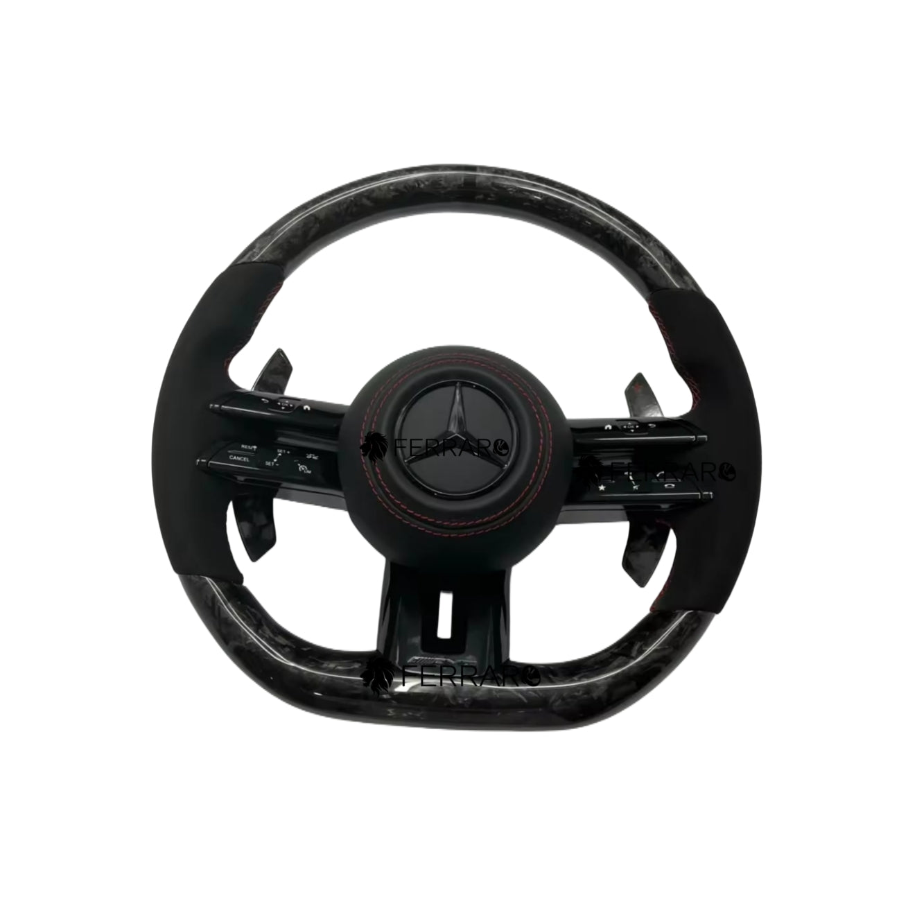 Volante per Mercedes, Forgiatura, Etichetta Nera, Linea Rossa, AMG