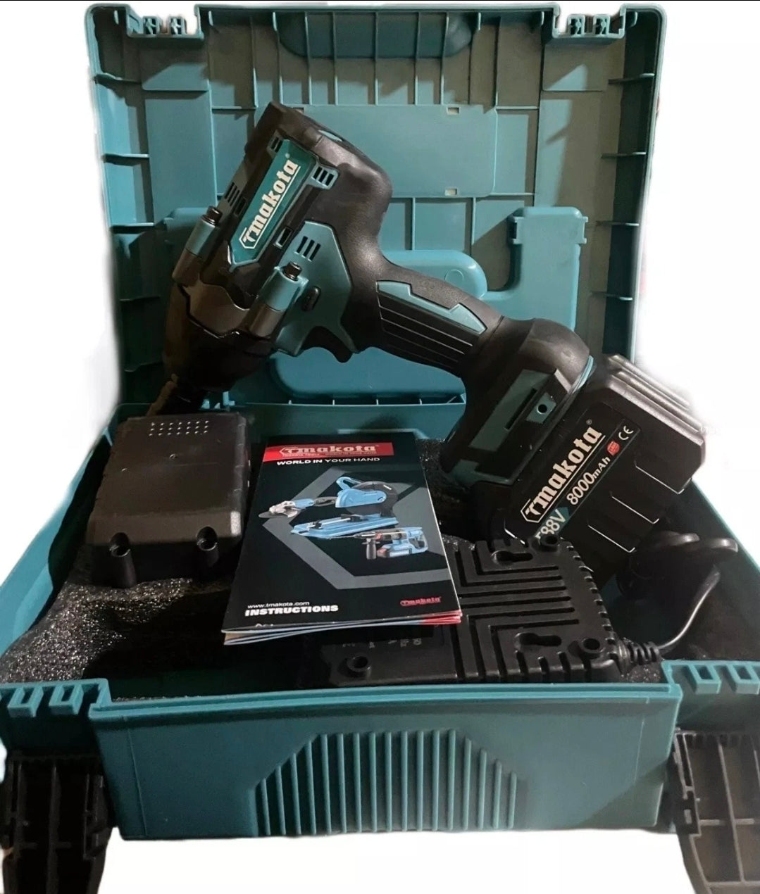 Avvitatore ad Impulsi, Doppia Batteria 88v, Svitatore, Avvitatore Bulloni, Motore Brushless