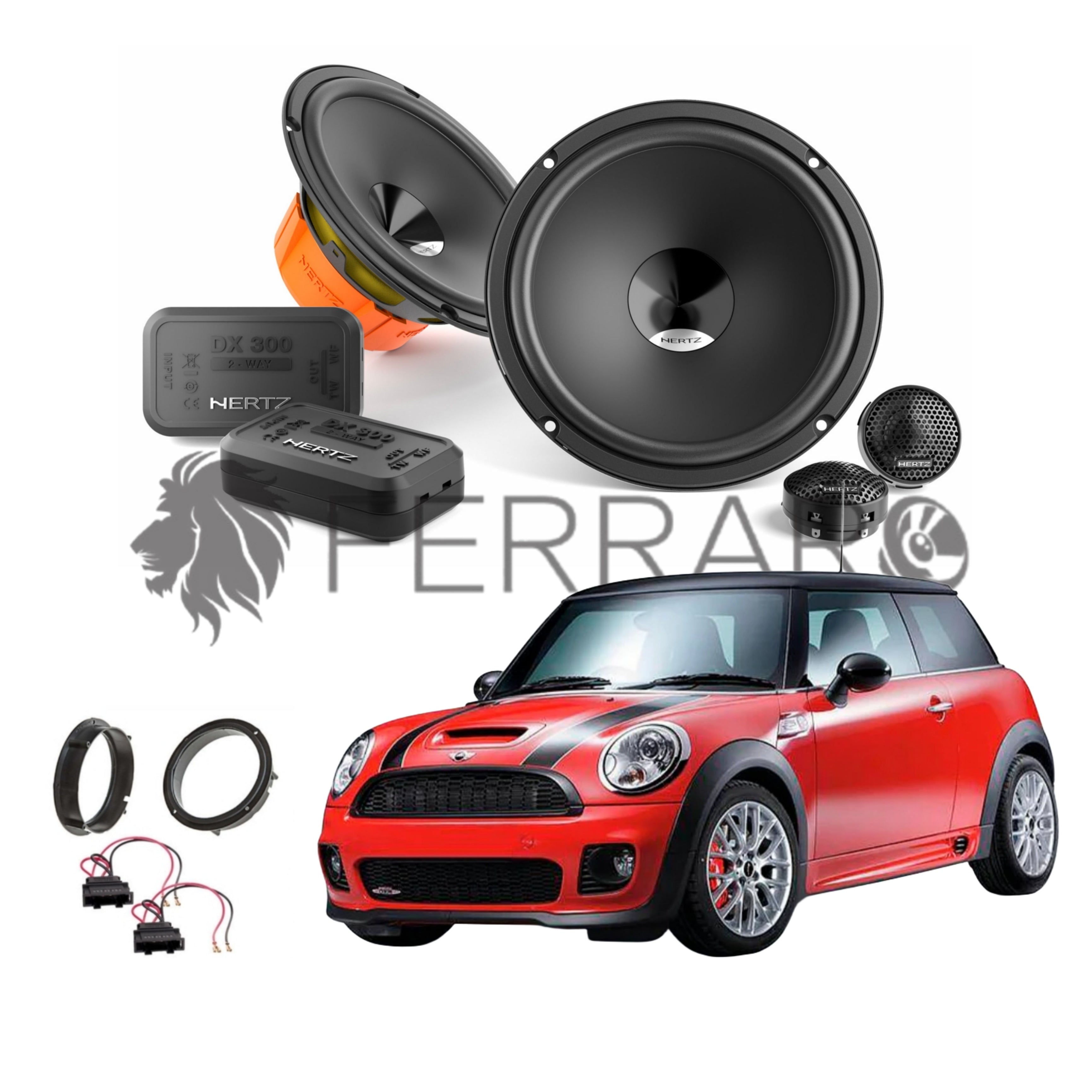 Hertz Kit 4 Casse | DSK 165.3 | Anteriori | Mini Cooper S/Cabrio/One