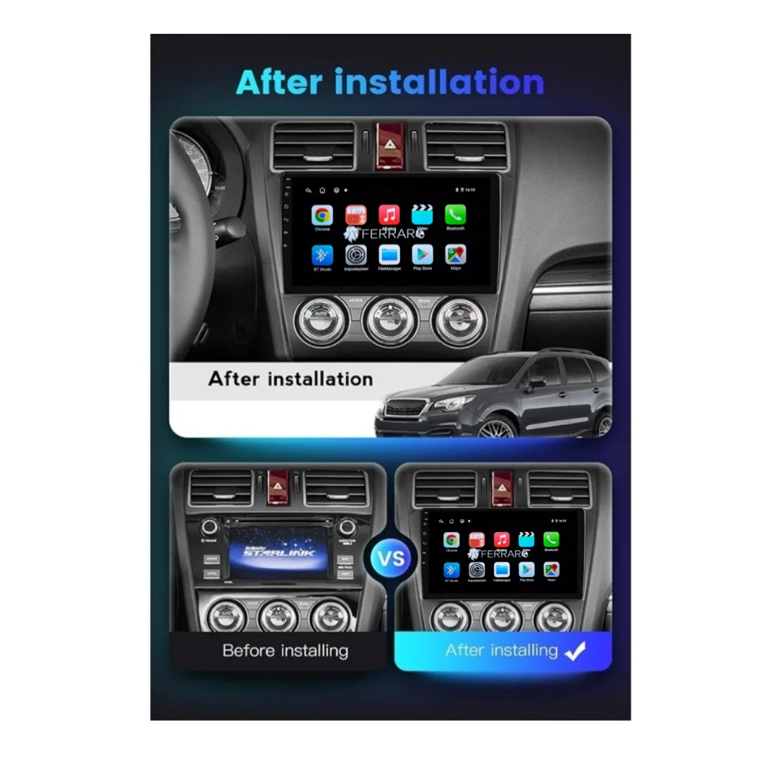 Autoradio per Subaru Forester 4, Impreza XV 9" | 2012-2015 | Android | Bluetooth | CarPlay | Android Auto | 2GB/4GB/6GB/8GB Ram