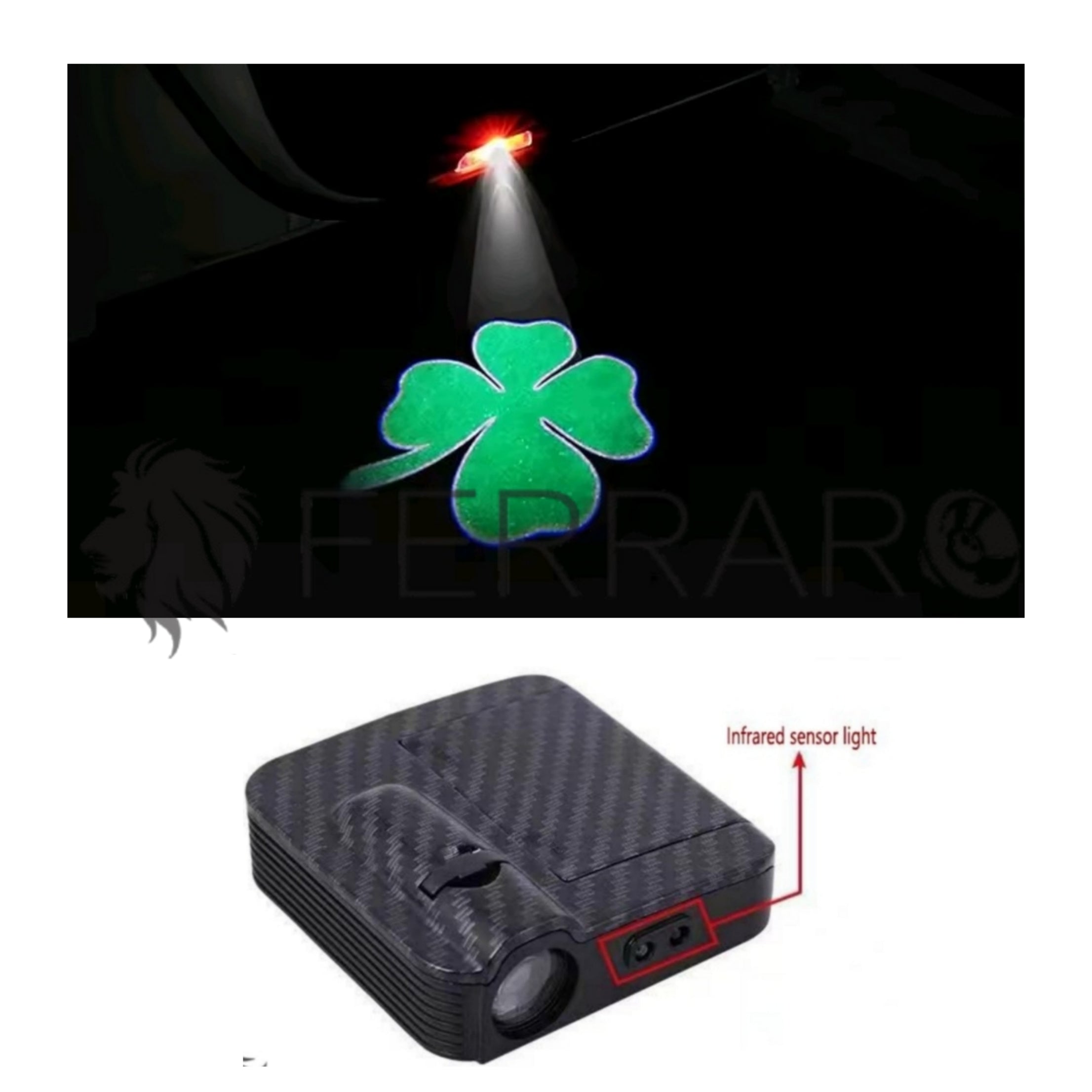 Luce Cortesia Alfaromeo | Universale | Adesivo | Batteria (NO INCL.)