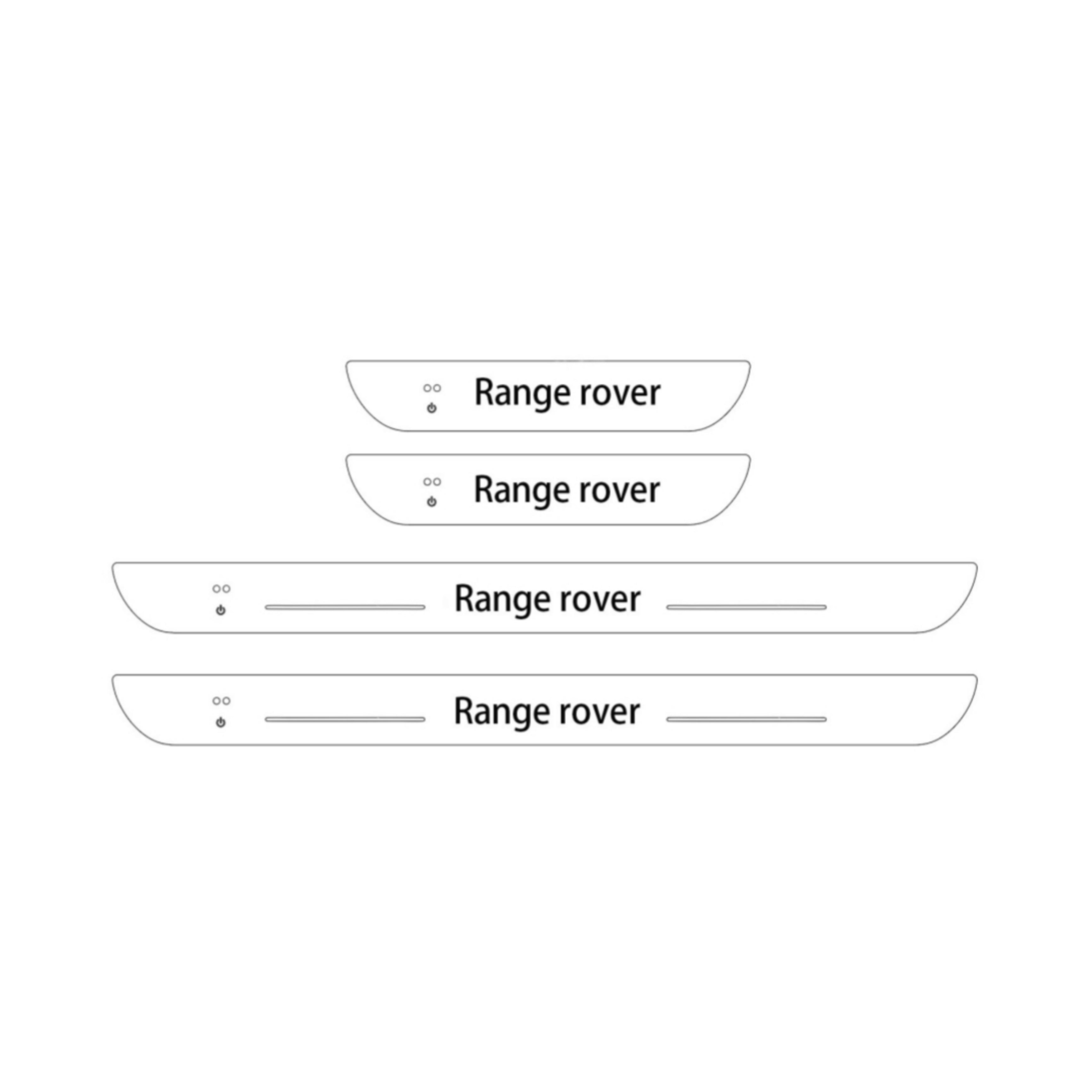 Kit Battitacco per Range Rover, LED, Senza Filo con Adesivo