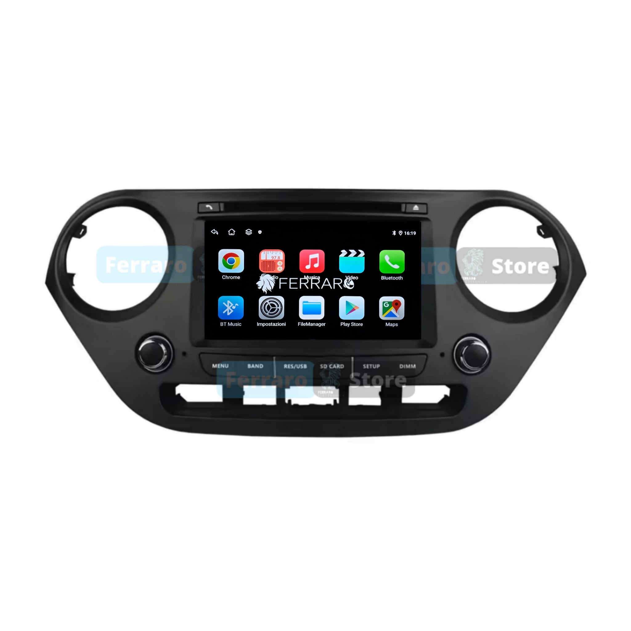 Autoradio per Hyundai Grand i10 7" | 2013-2016 | Android | Bluetooth | CarPlay | Android Auto | 4GB/8GB Ram