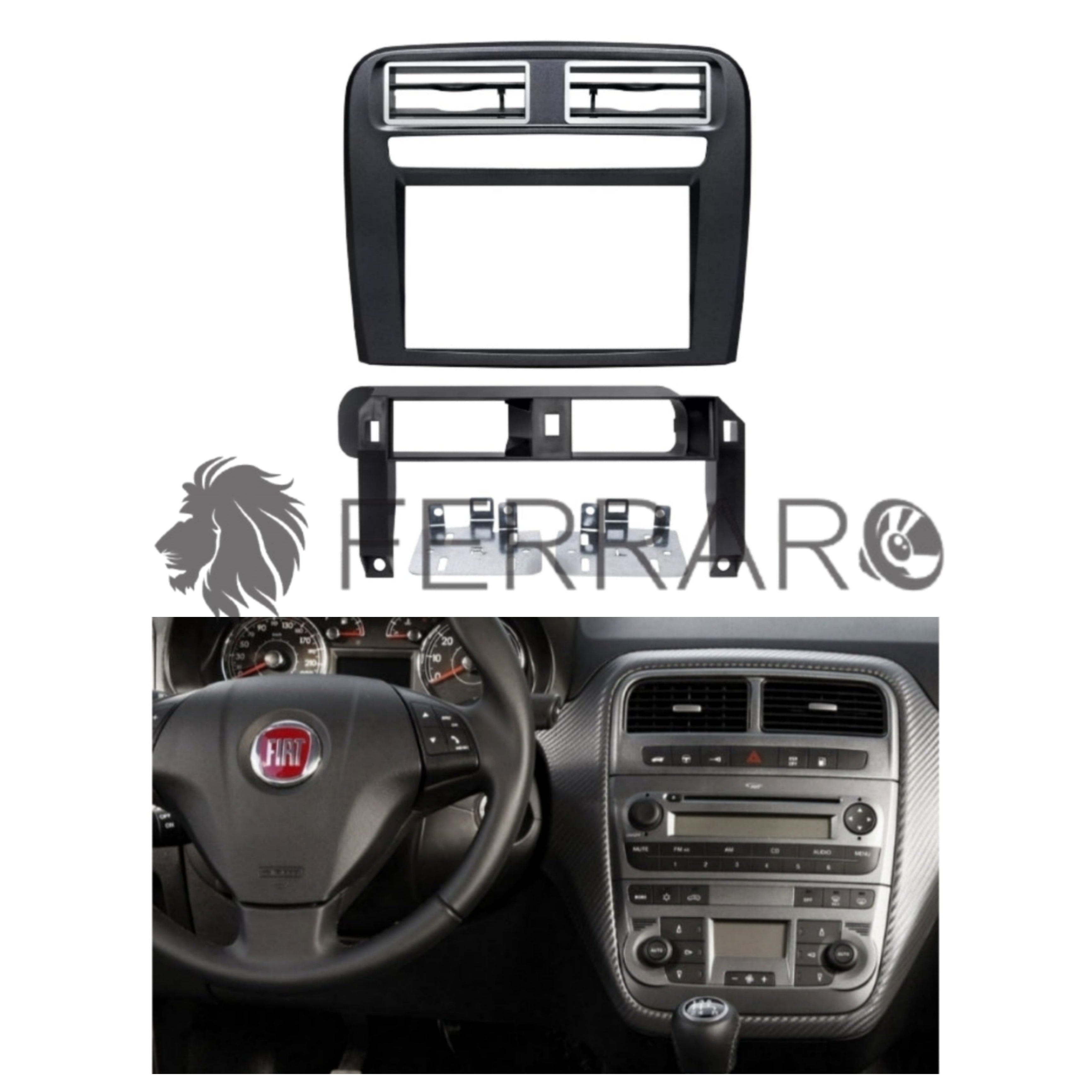 Mascherina 2DIN con Bocchette Aria | Fiat Grande Punto