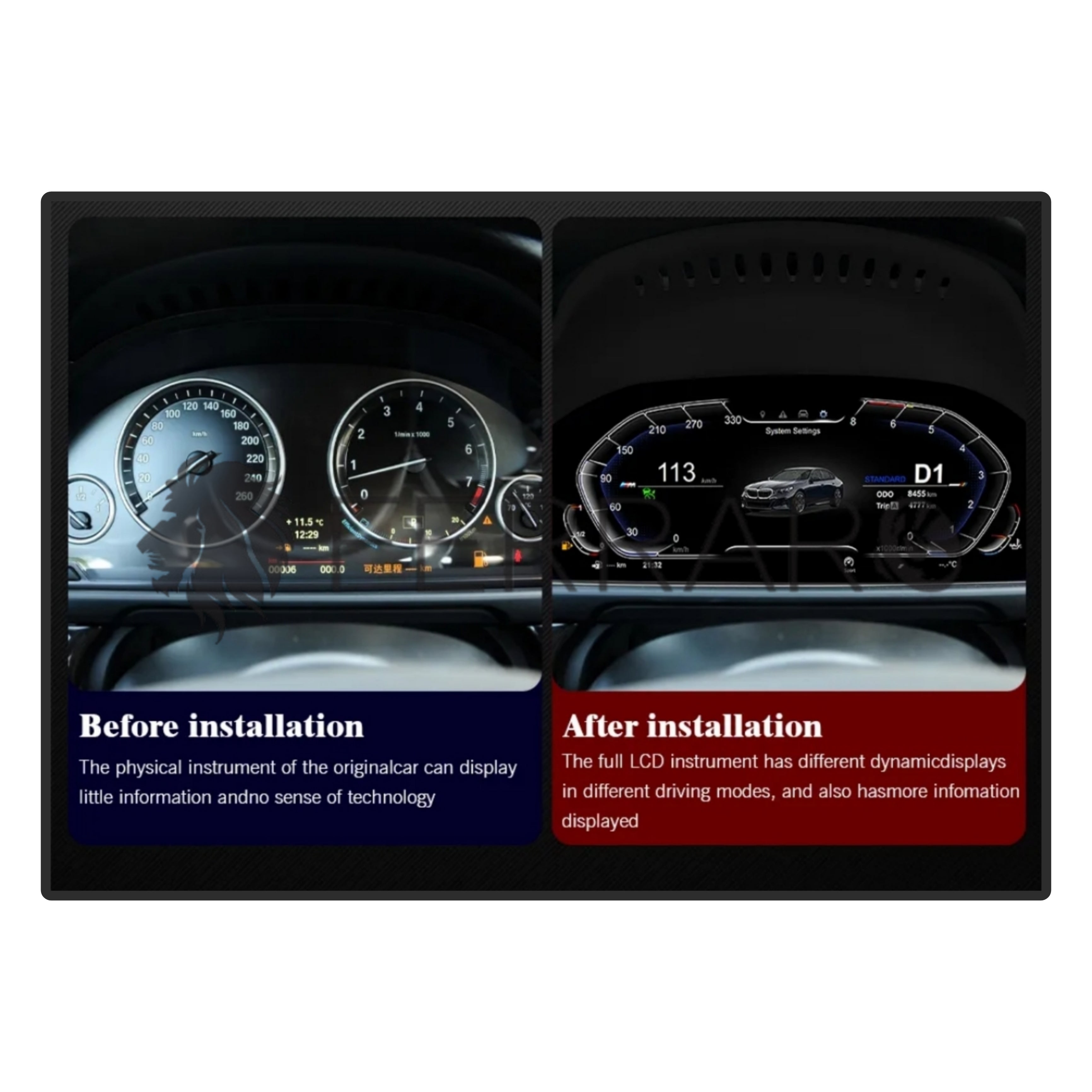 Virtual CockPit 12.3" | BMW Serie 7, F01, F02, F03, F04 (2009-2016) | HD Ultra