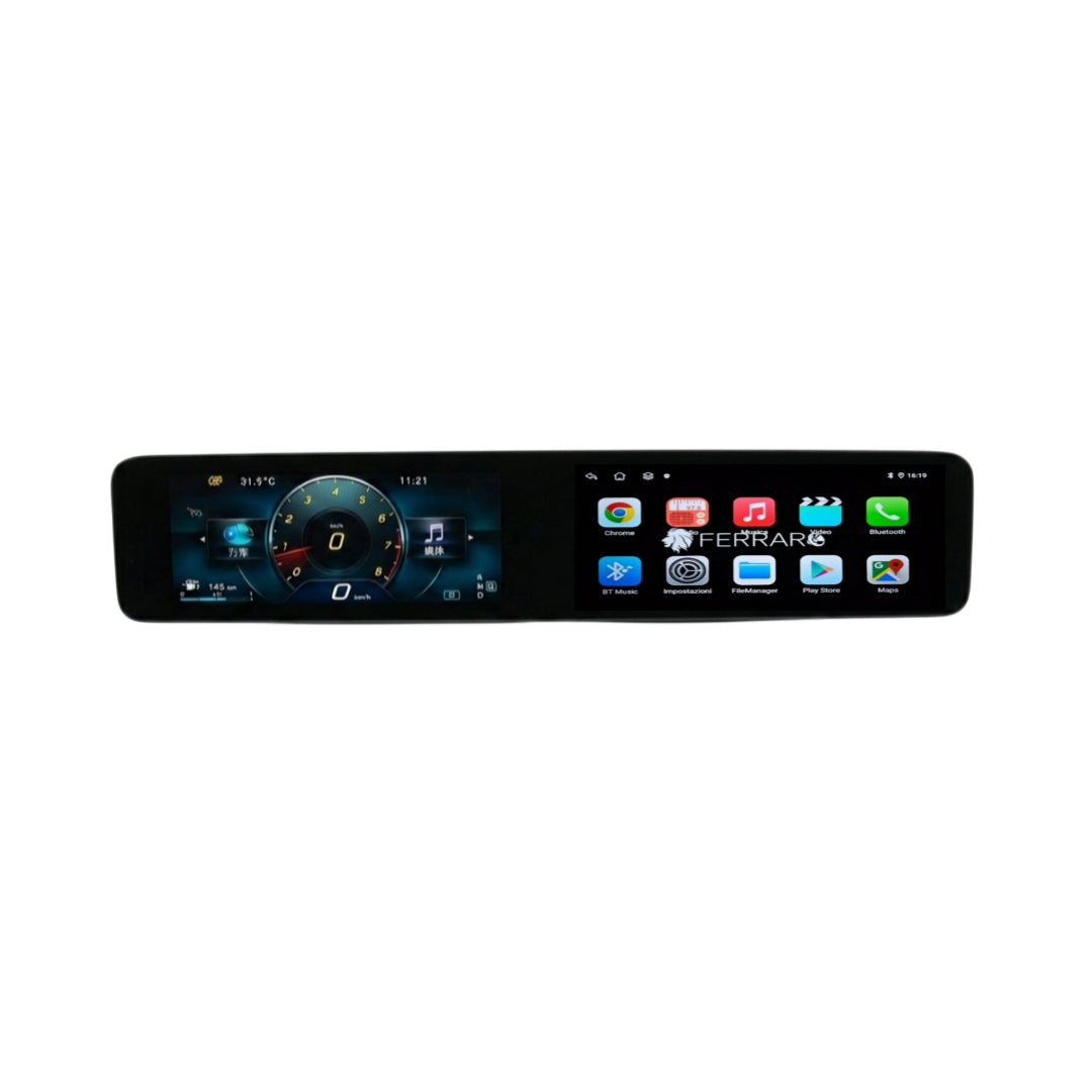 (PRENOTA) Autoradio per Mercedes Benz Classe A W177 12.3" + 12.3", Android, Bluetooth, CarPlay, Android Auto, 8/128GB Ram