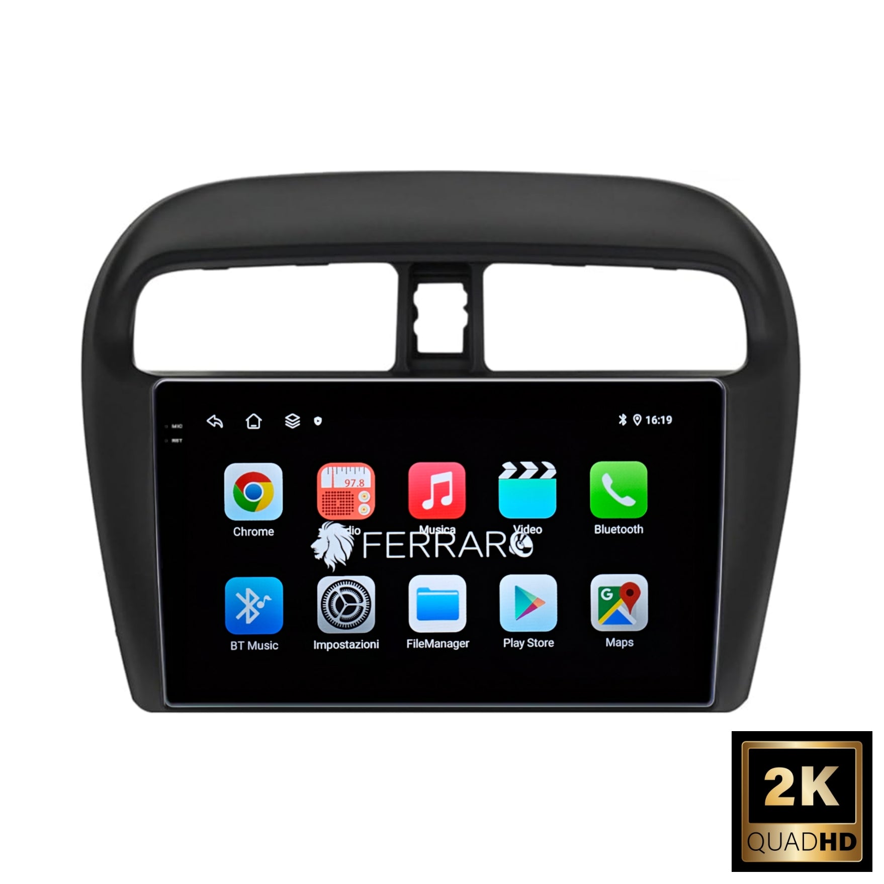 Autoradio per Mitsubishi Attrage Spacestar 9" 2K | 2012-2018 | Android | Bluetooth | CarPlay | Android Auto | 12/256GB Ram