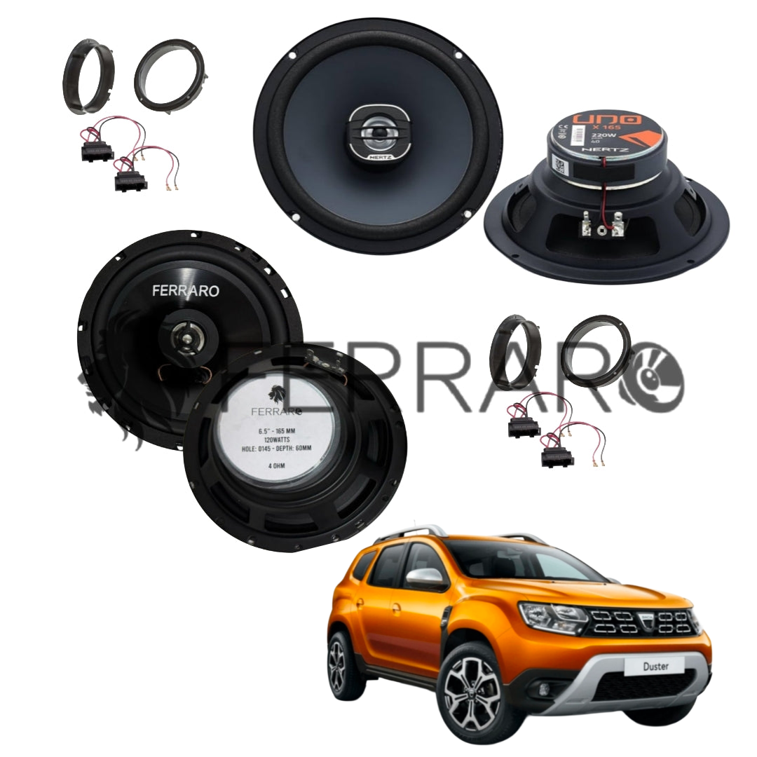 FerraroStore Kit 4 Casse, X 165, ASC-652PC, Ant/Post, Dacia Duster II dal 2017>