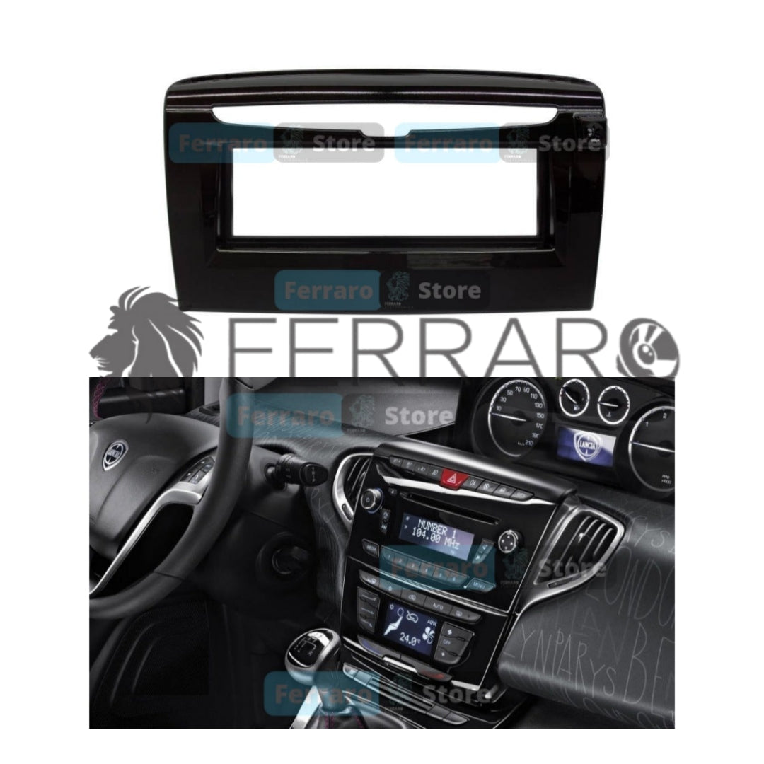 Car radio cover, 1DIN, Lancia y, from 2011 onwards