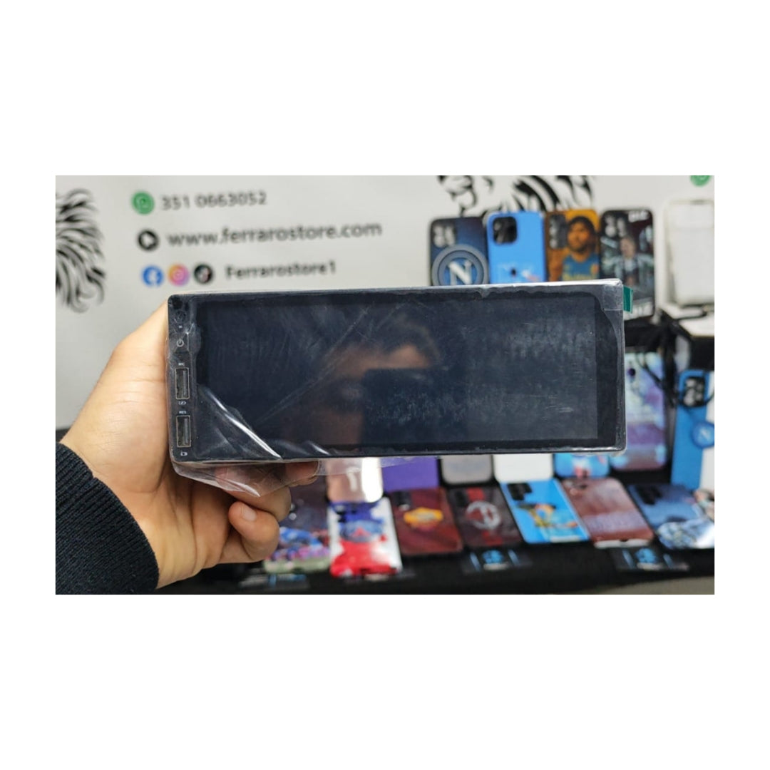 Autoradio Universale Fisso, 1Din 6.9"Pollici, Bluetooth, CarPlay, Android Auto
