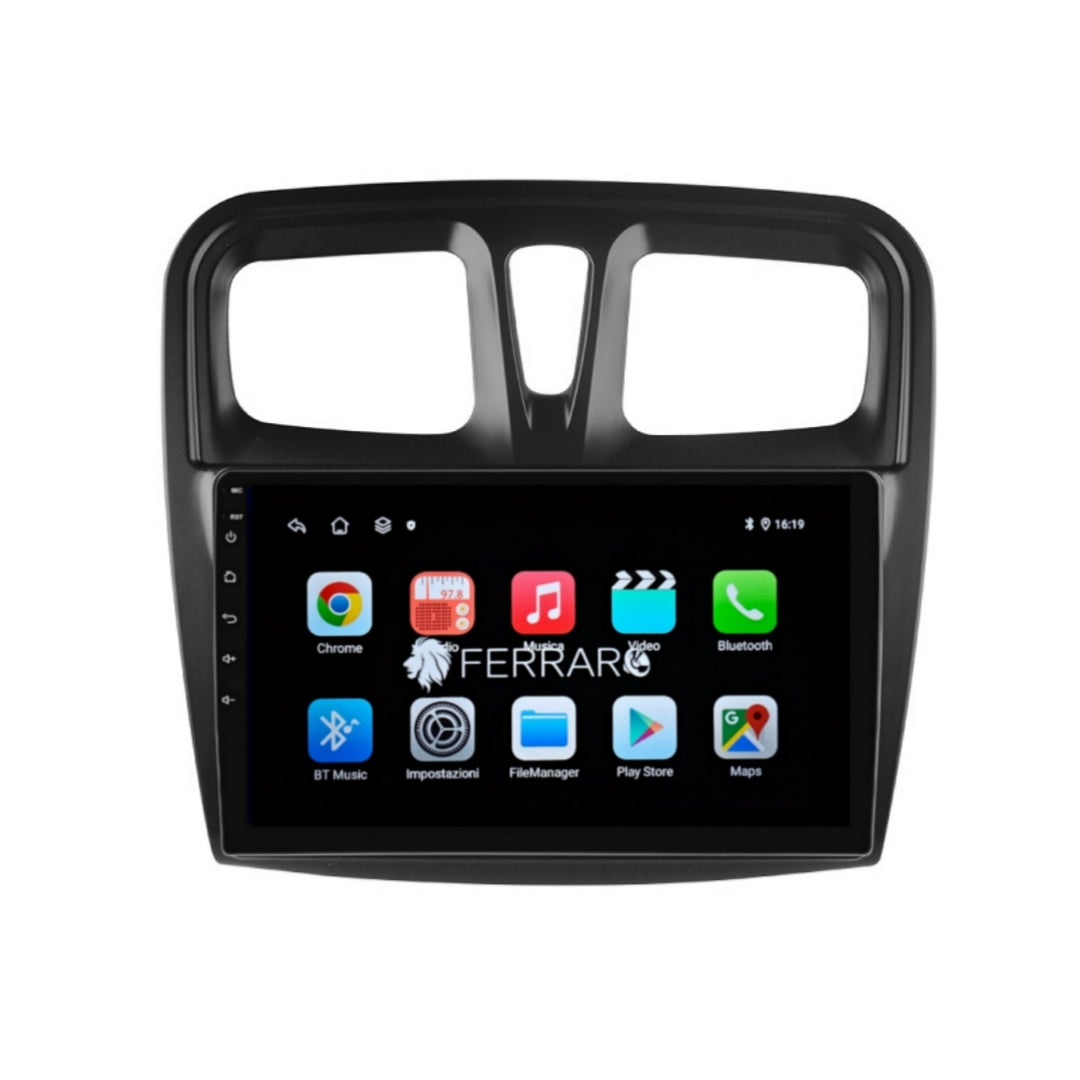 Autoradio per Logan | Sandero | Stepway Symbol 9" | Android | Bluetooth | CarPlay | Android Auto | 2GB/4GB/6GB/8GB Ram