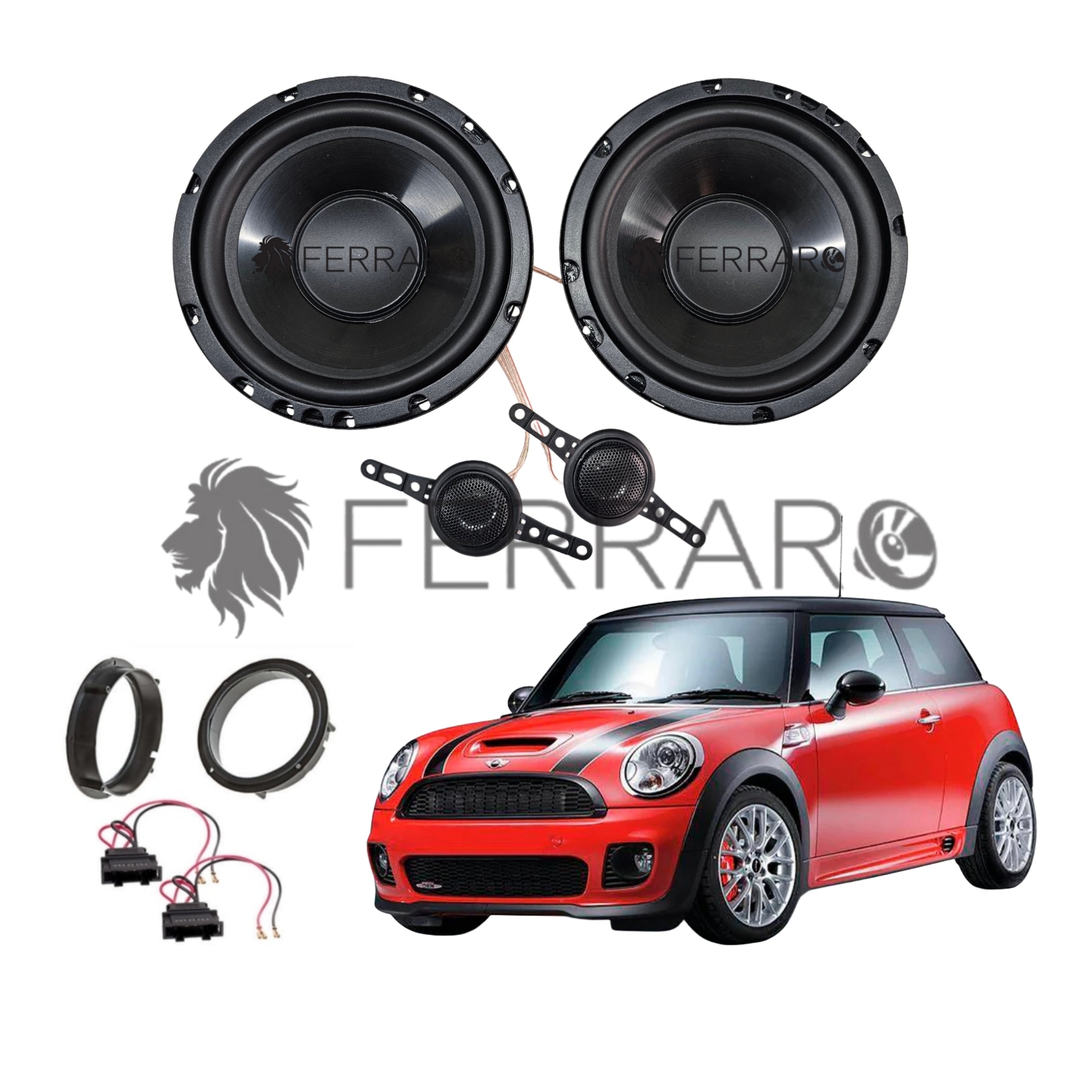 FerraroStore Kit 2 Altoparlanti | ASK-165.2 | Anteriori | Mini Cooper S/Cabrio/One