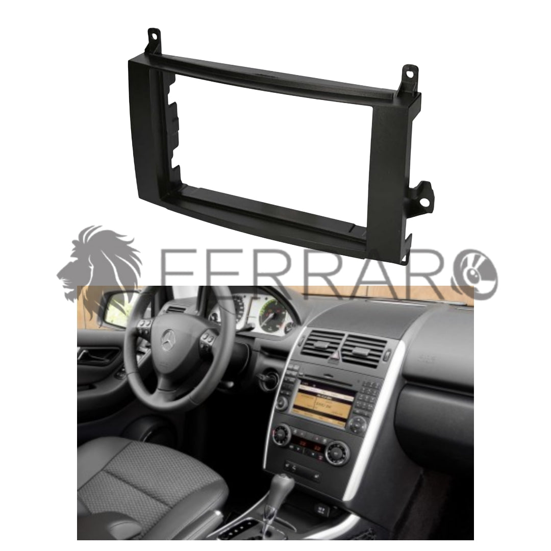 Car Radio Panel Kit, 2 Iso, Mercedes Class AB, 2005 - 2012
