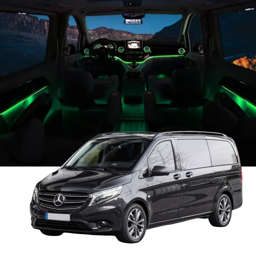 Ambient Light per Mercedes Classe V W447 (2016-2021), 256 Colori RGB