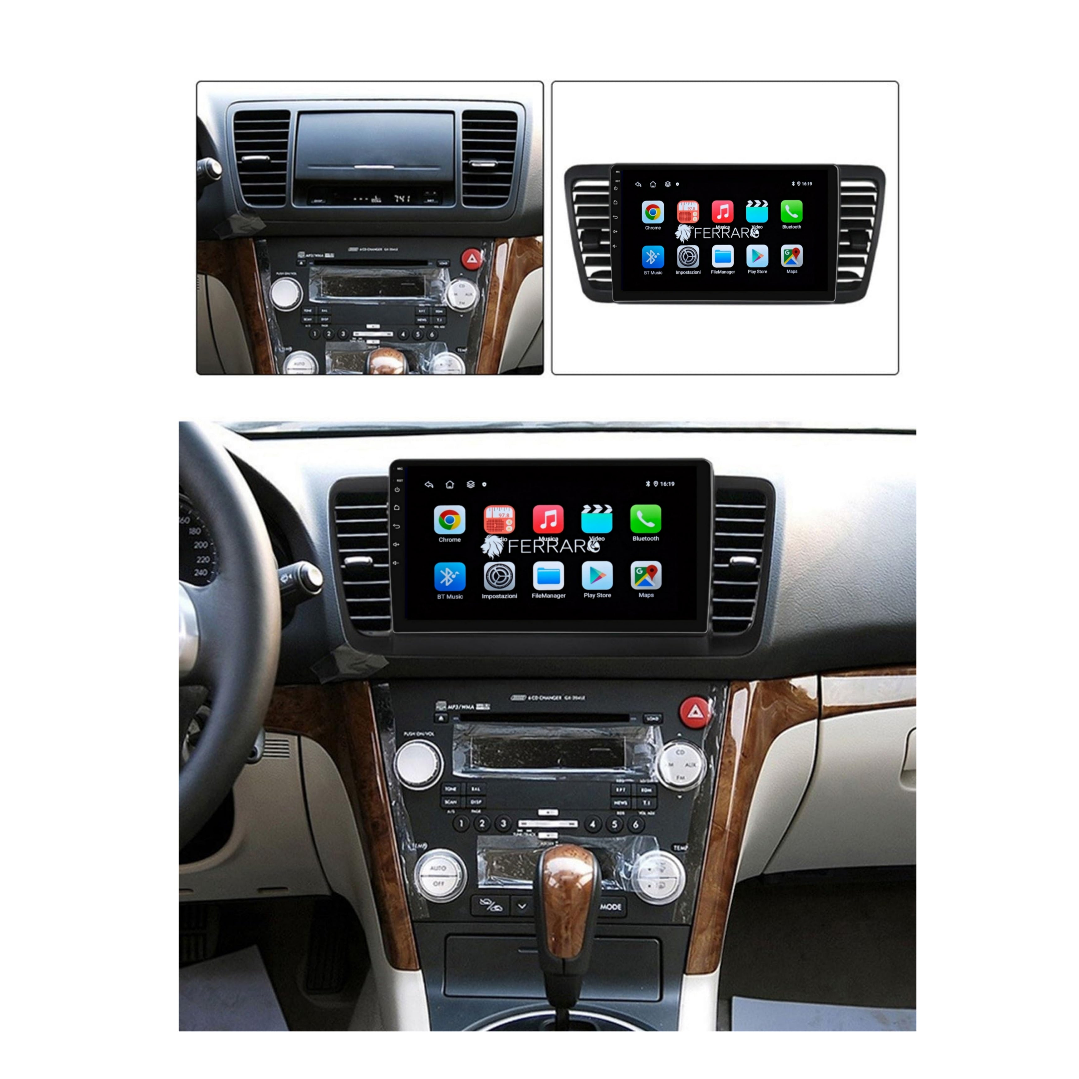 Autoradio per Subaru Legacy Outback 9" | 2003-2009 | Android | Bluetooth | CarPlay | Android Auto | 2GB/4GB/6GB/8GB Ram