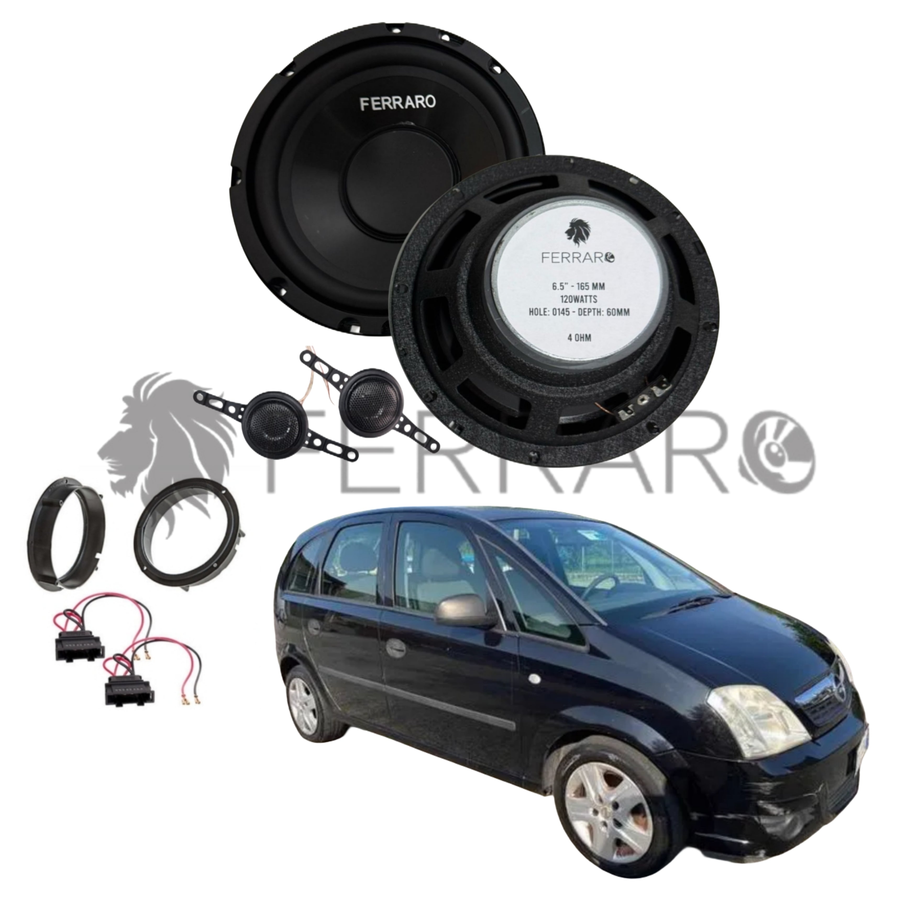FerraroStore Kit 2 Altoparlanti | ASK-165.2 | Anteriore | Opel Meriva A (2003-2010)