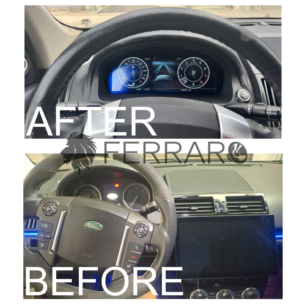 Virtual Cockpit 12.3" per Land Rover Freelander 2 (2006-2015), HD Ultra, CarPlay e Android Auto